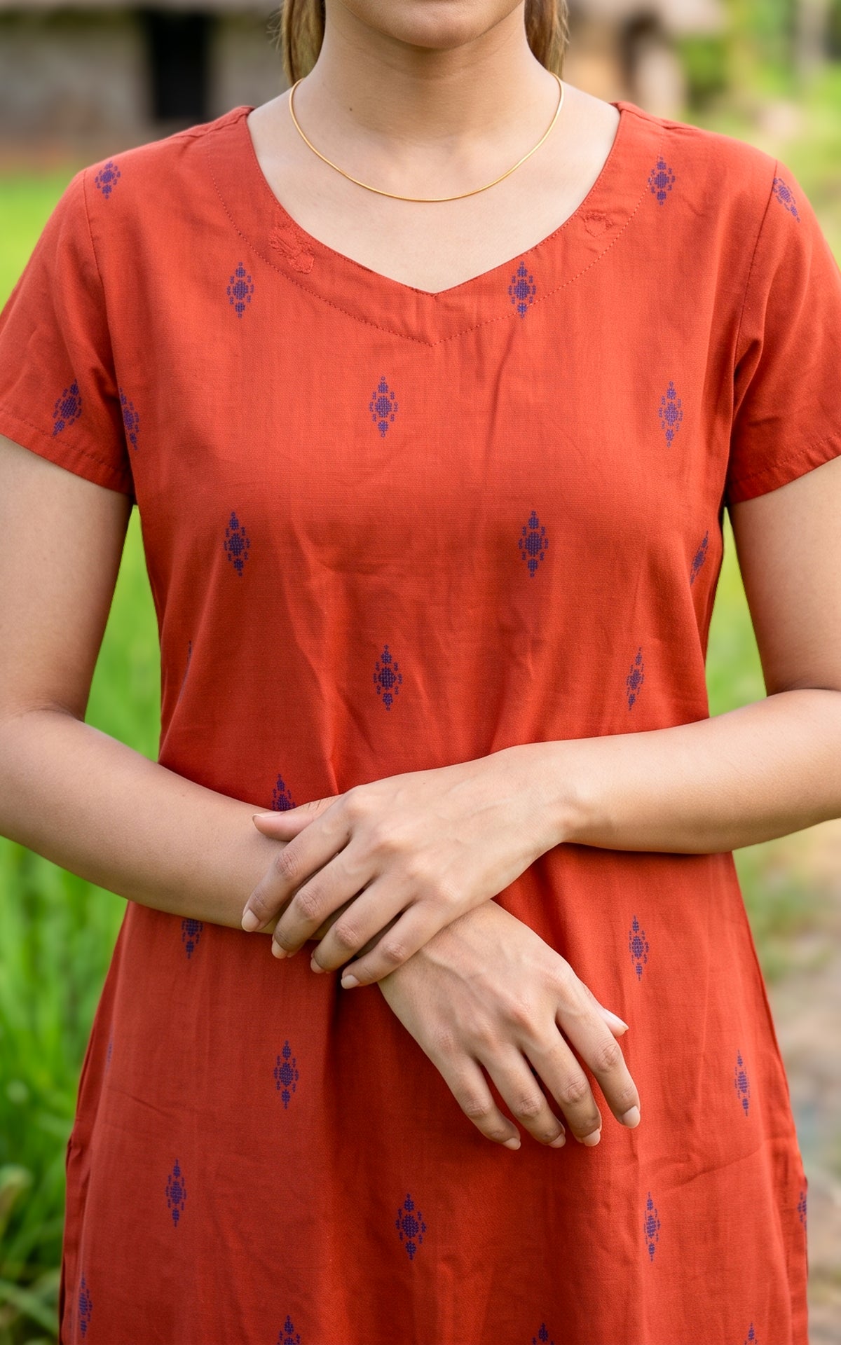 Raji Rust (Kurti+Pant+Dupatta)