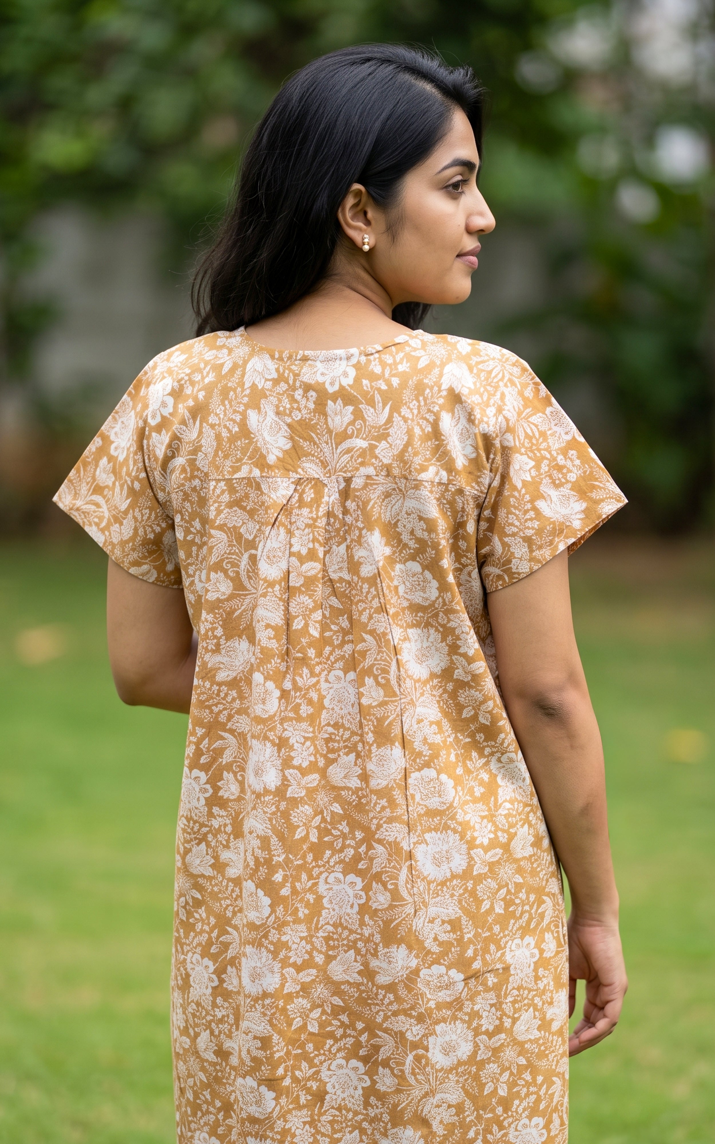 Cotton Straight Fit Nighty-164SS6