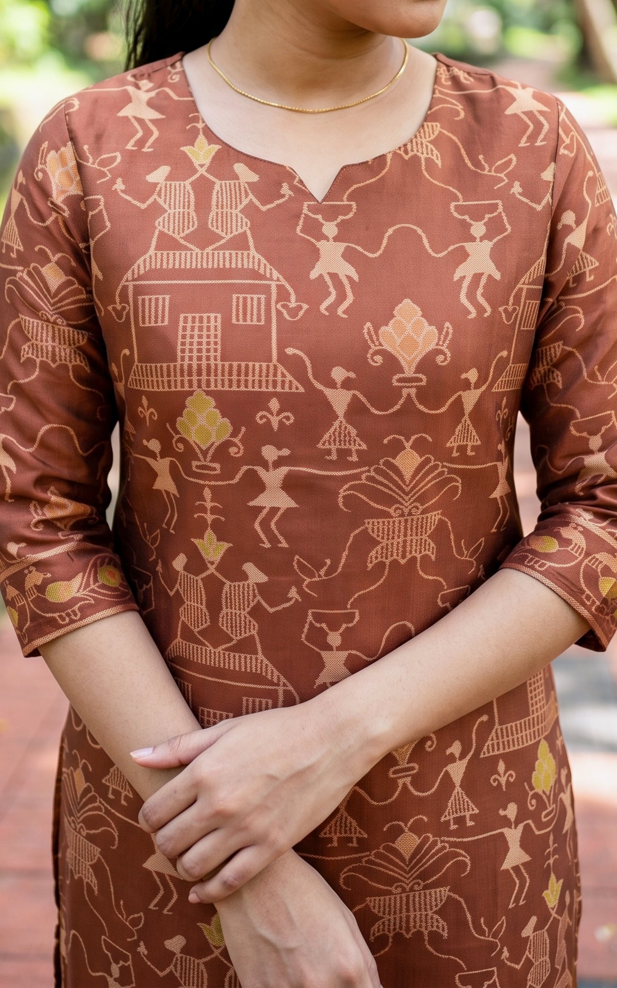 Farhana Copper (Kurti+Pant+Dupatta)
