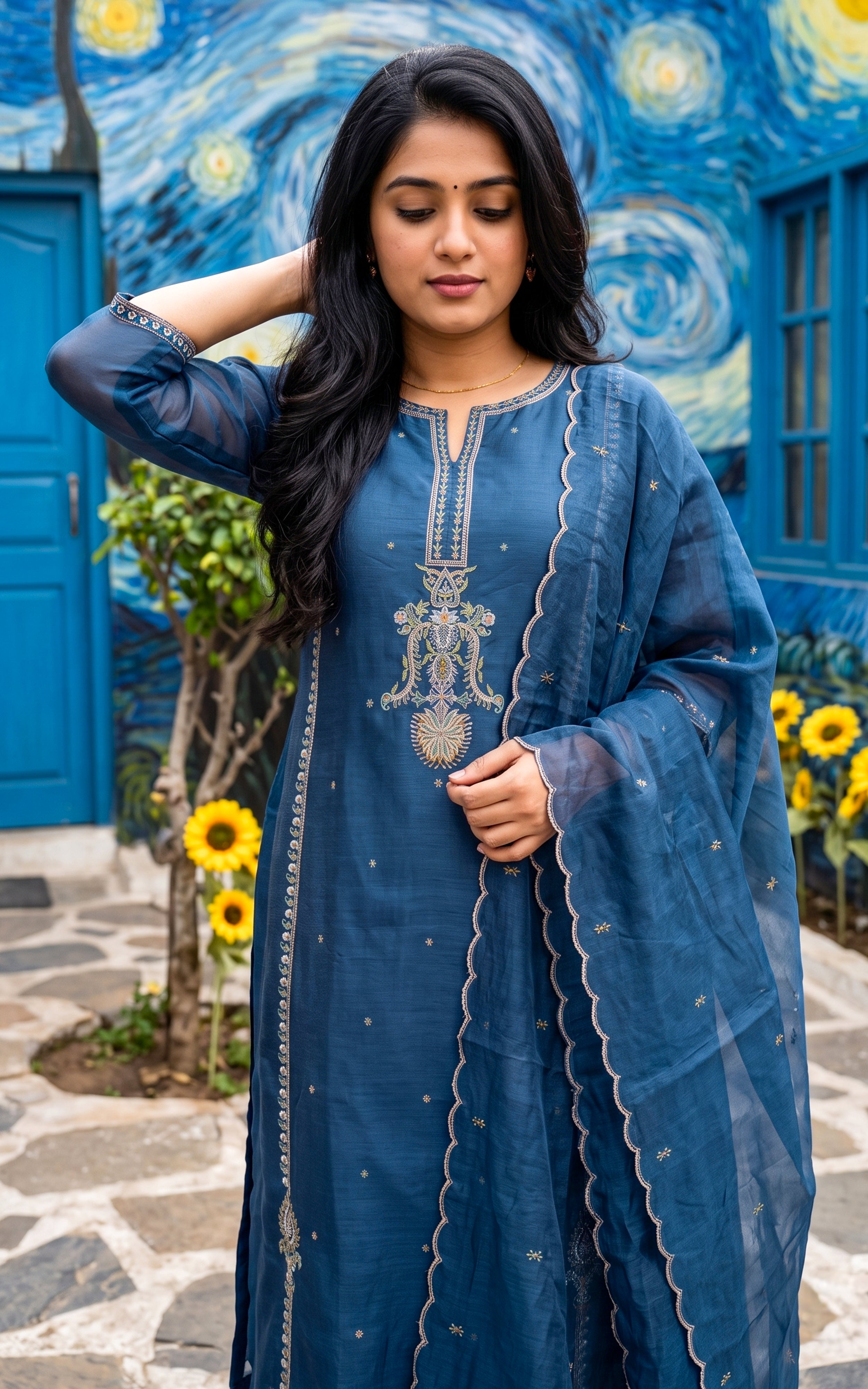 Faridha (Kurti+Pant+Dupatta)