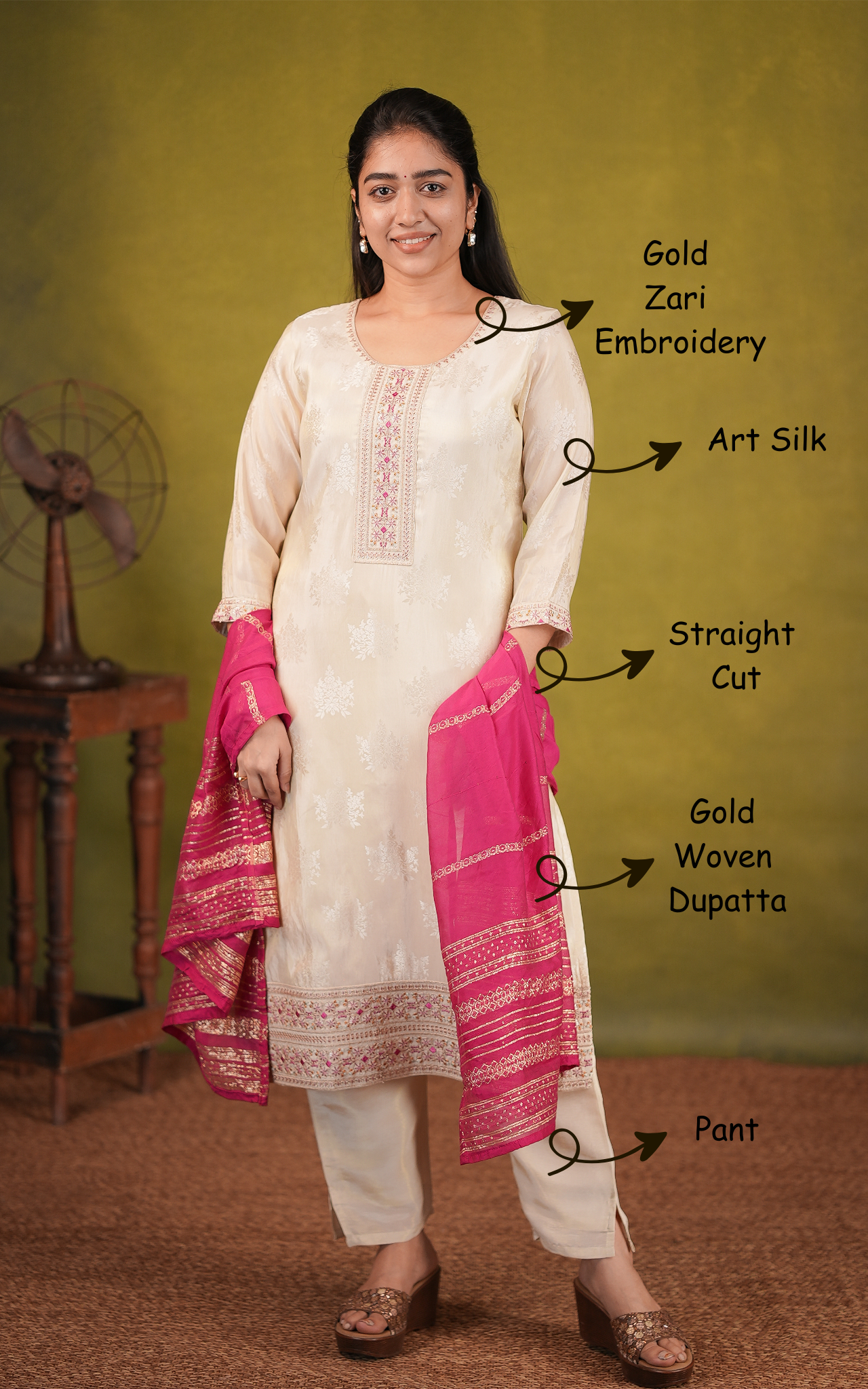 Vianna (Kurti+Pant+Dupatta)