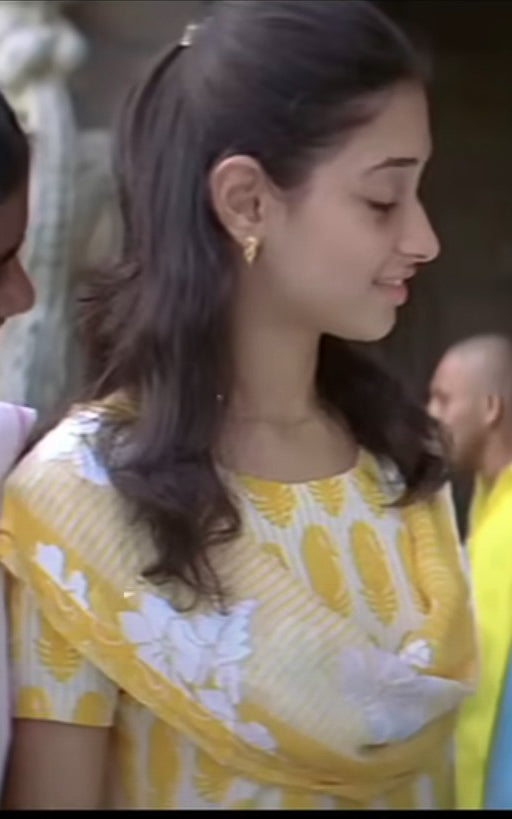 Kalloori Yellow (Kurti+Dupatta)