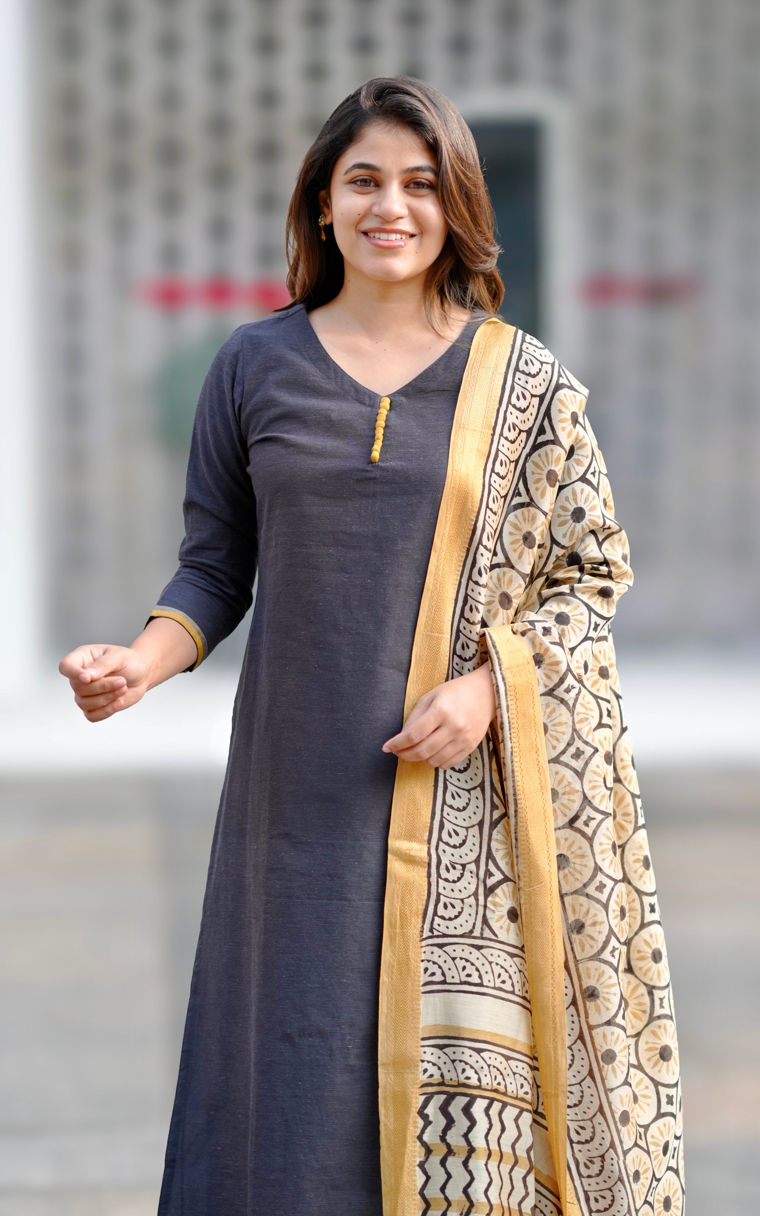 Allimalar (Kurti+Pant+Dupatta)