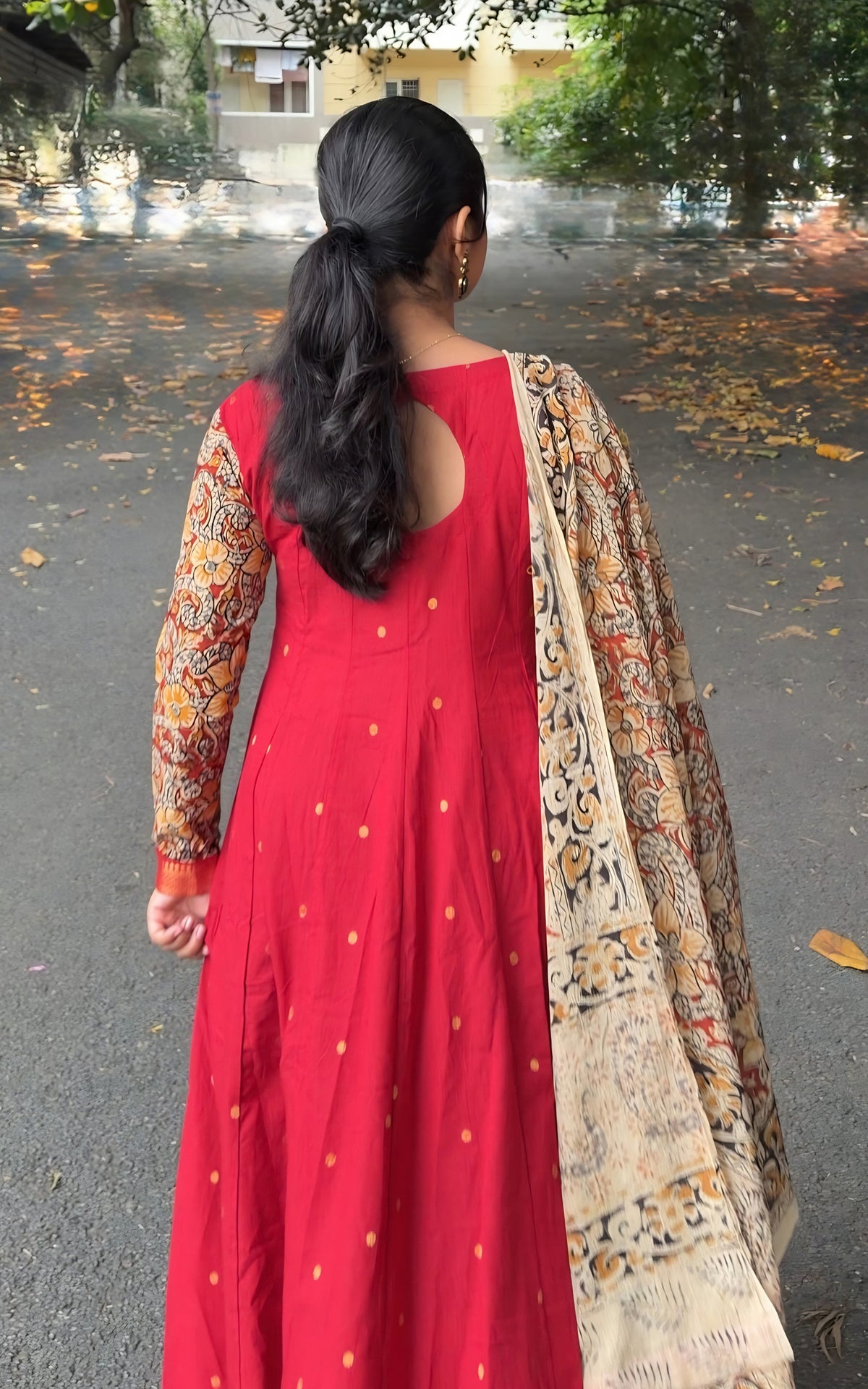 Mayanadhi Red (Kurti+Dupatta)