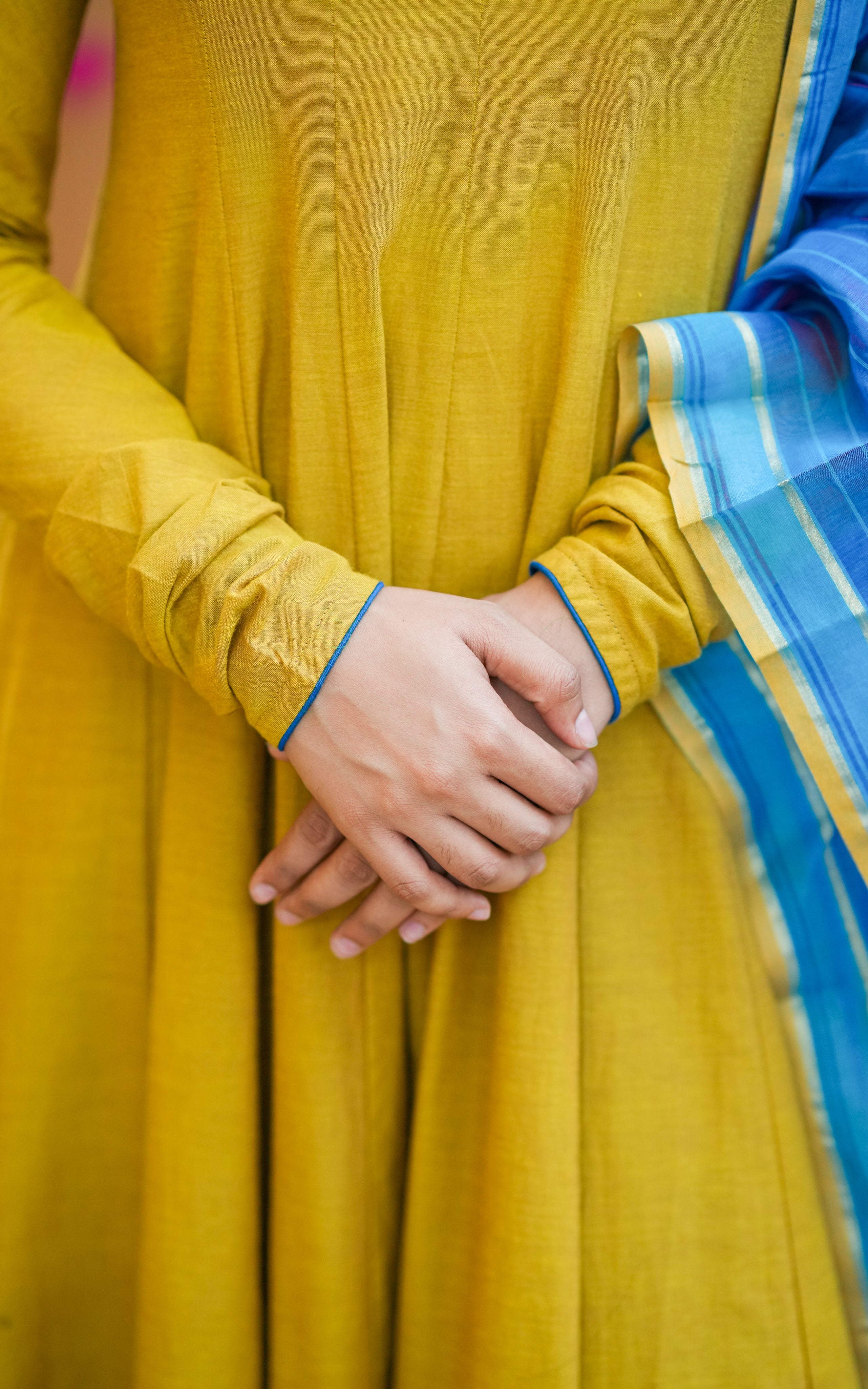 Cotton anarkali kurti with dupatta