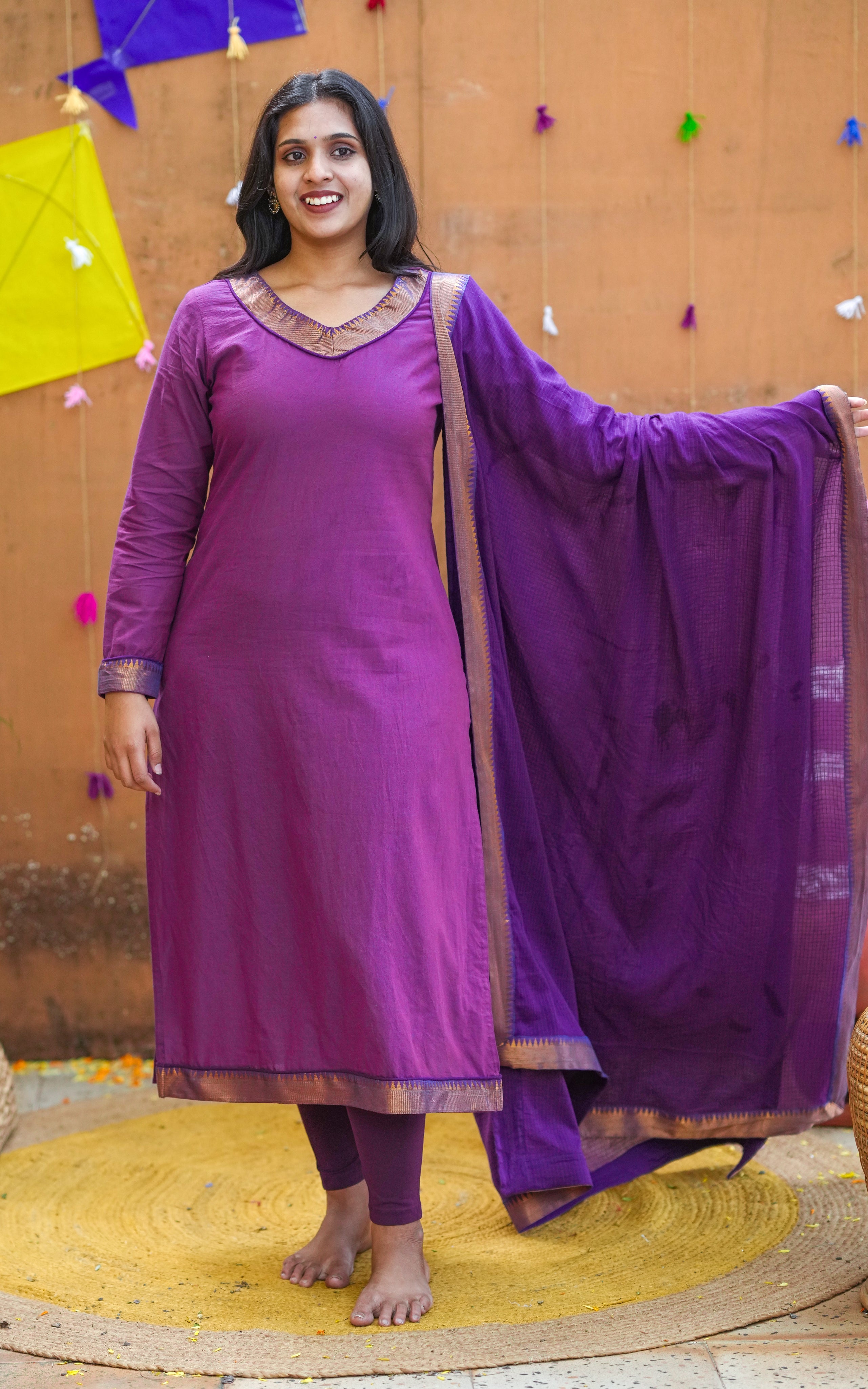 Full Sleeve straight cut kurti