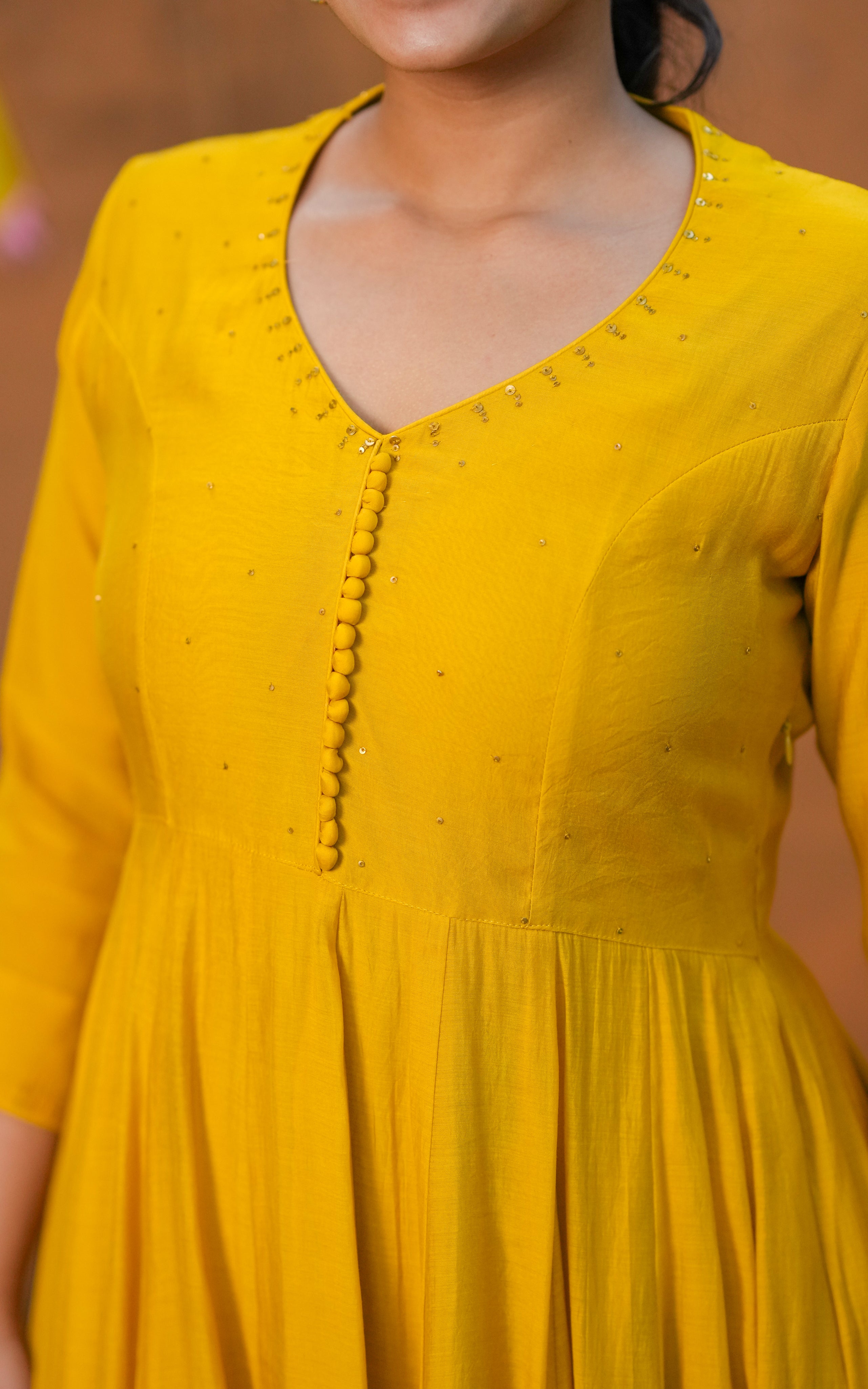 Art silk anarkali for women