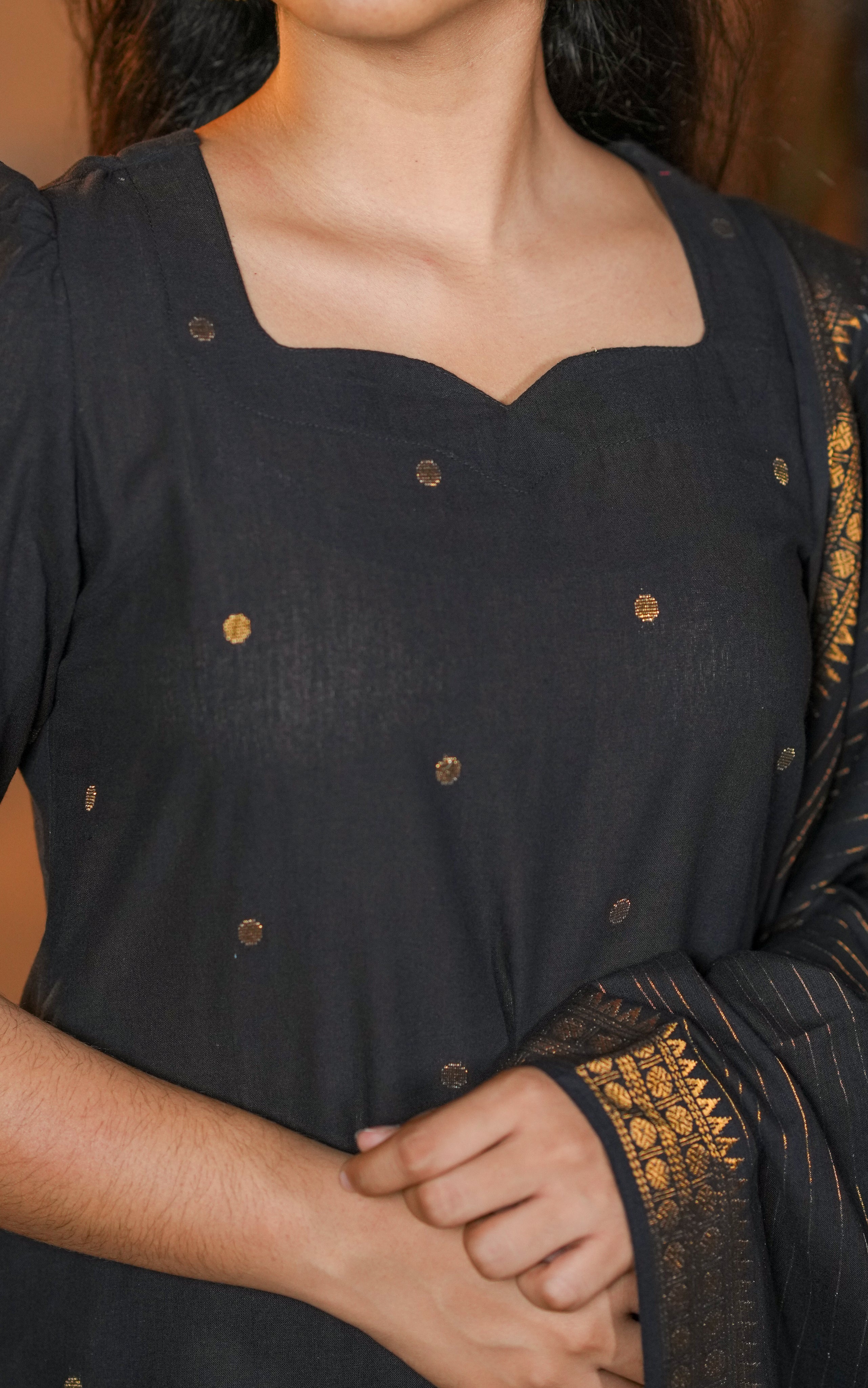 Cotton straight cut kurti sets