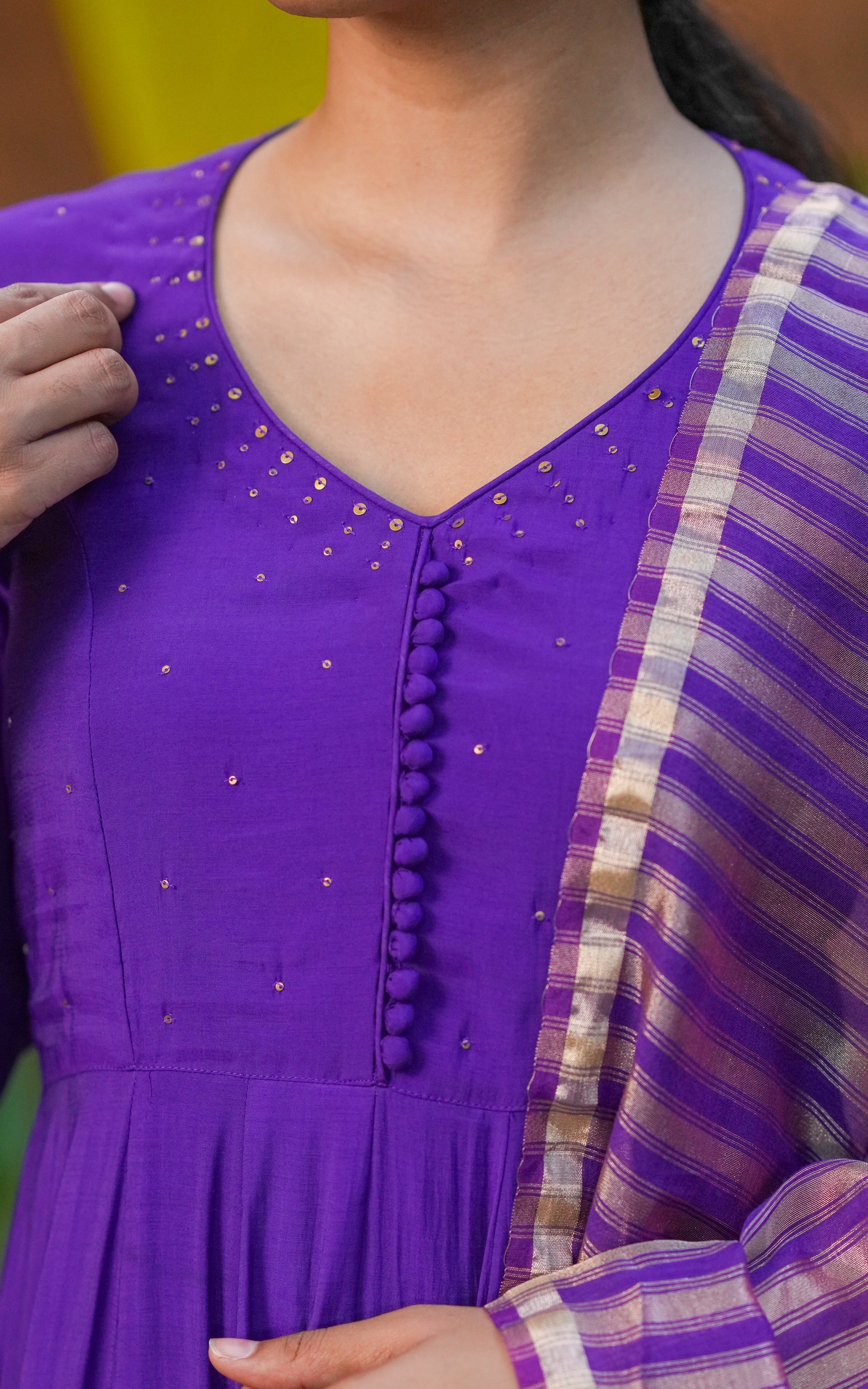 Designer Anarkali with dupatta