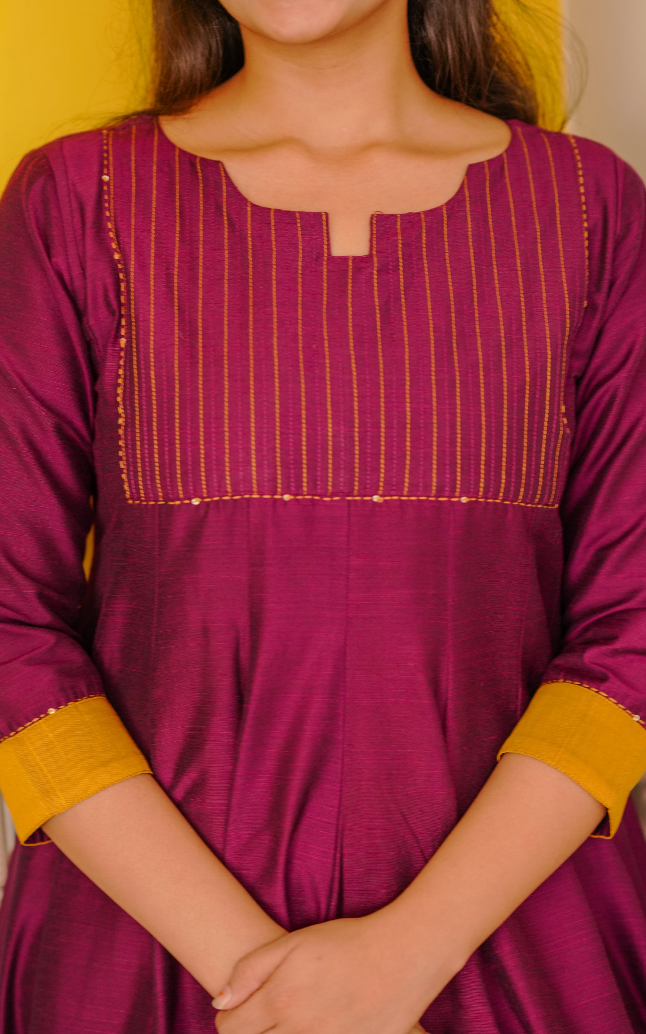 Nila Deep Purple (Kurti+Dupatta)