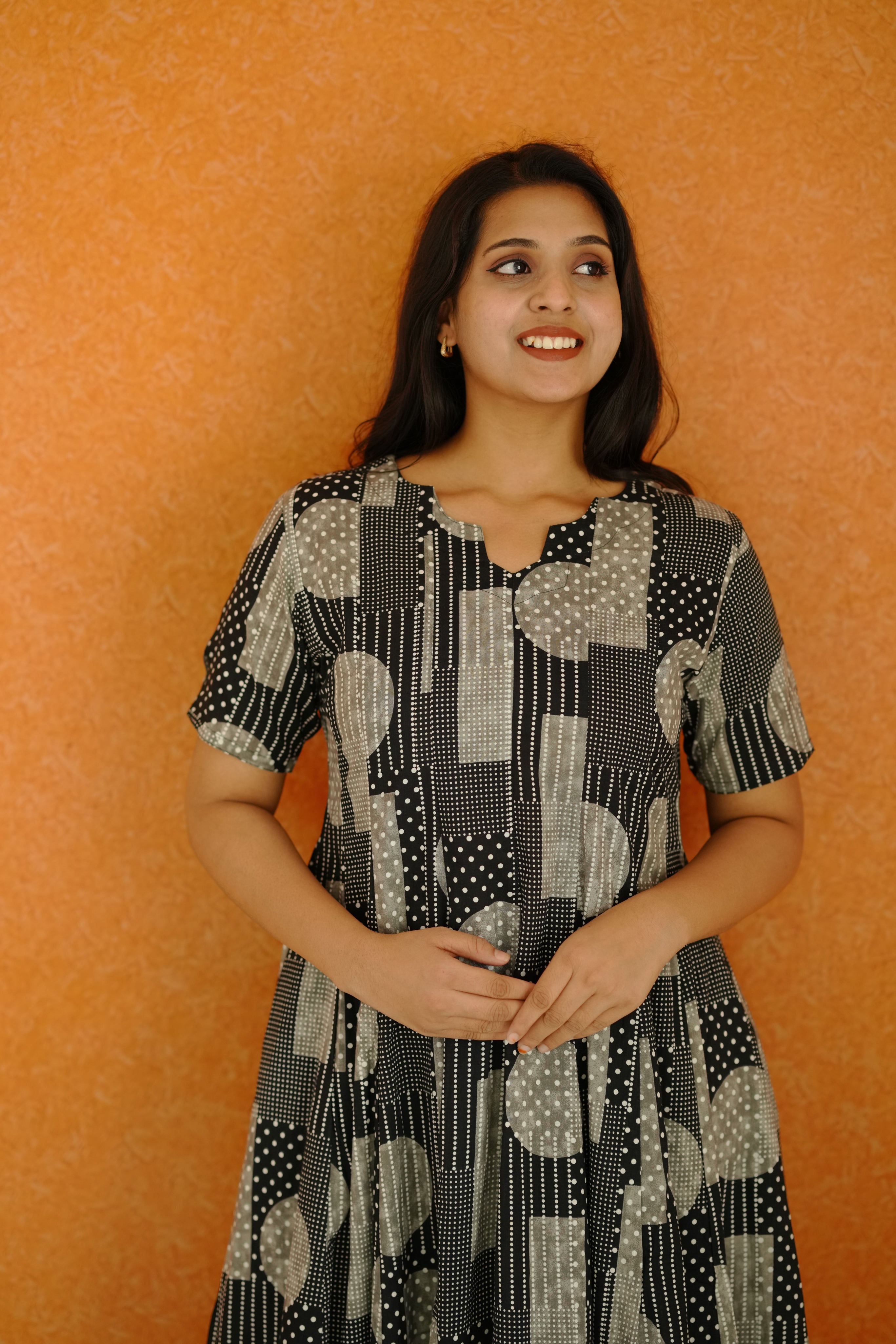 dramatic necked kurti for women's  