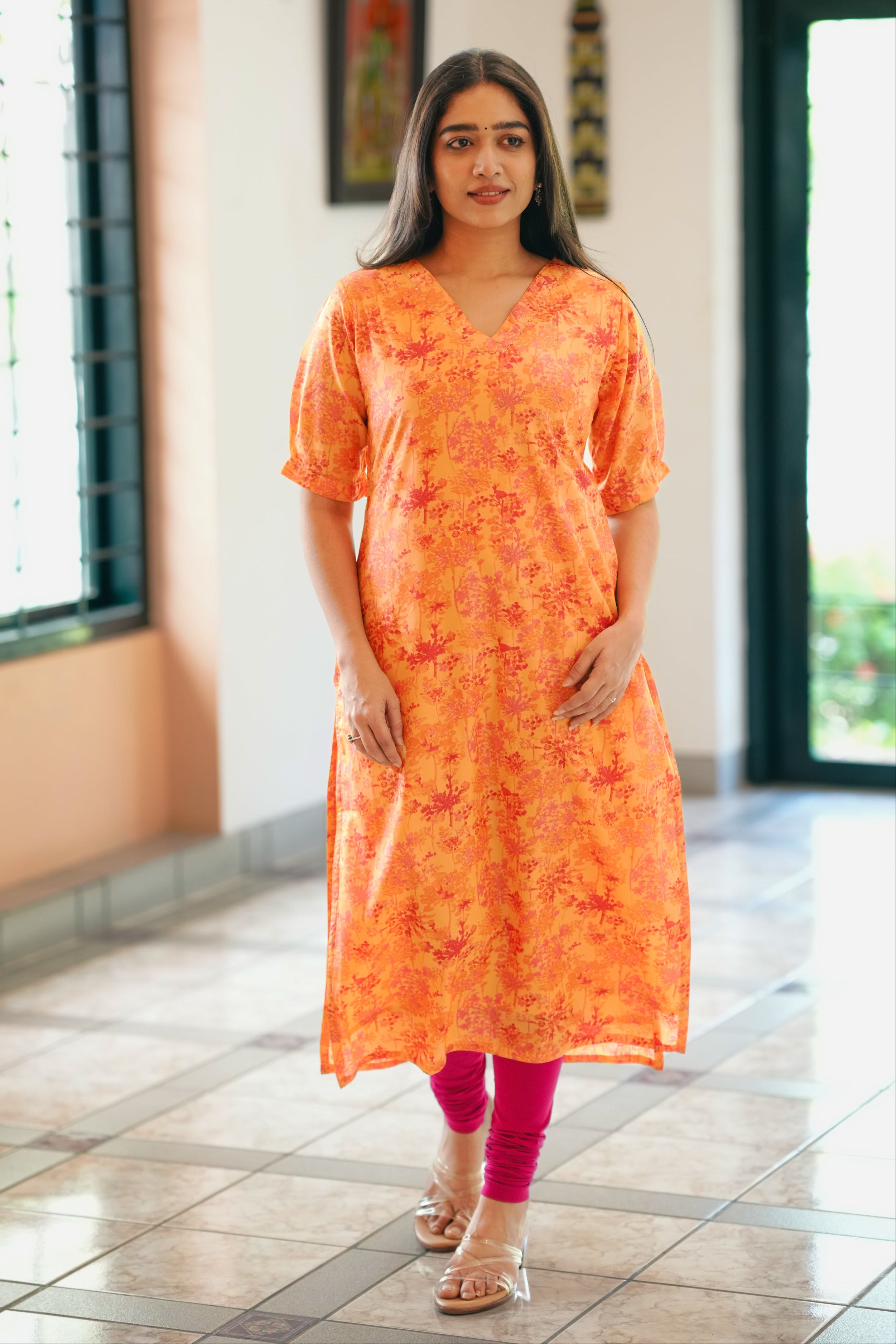 Straight cut kurti for women