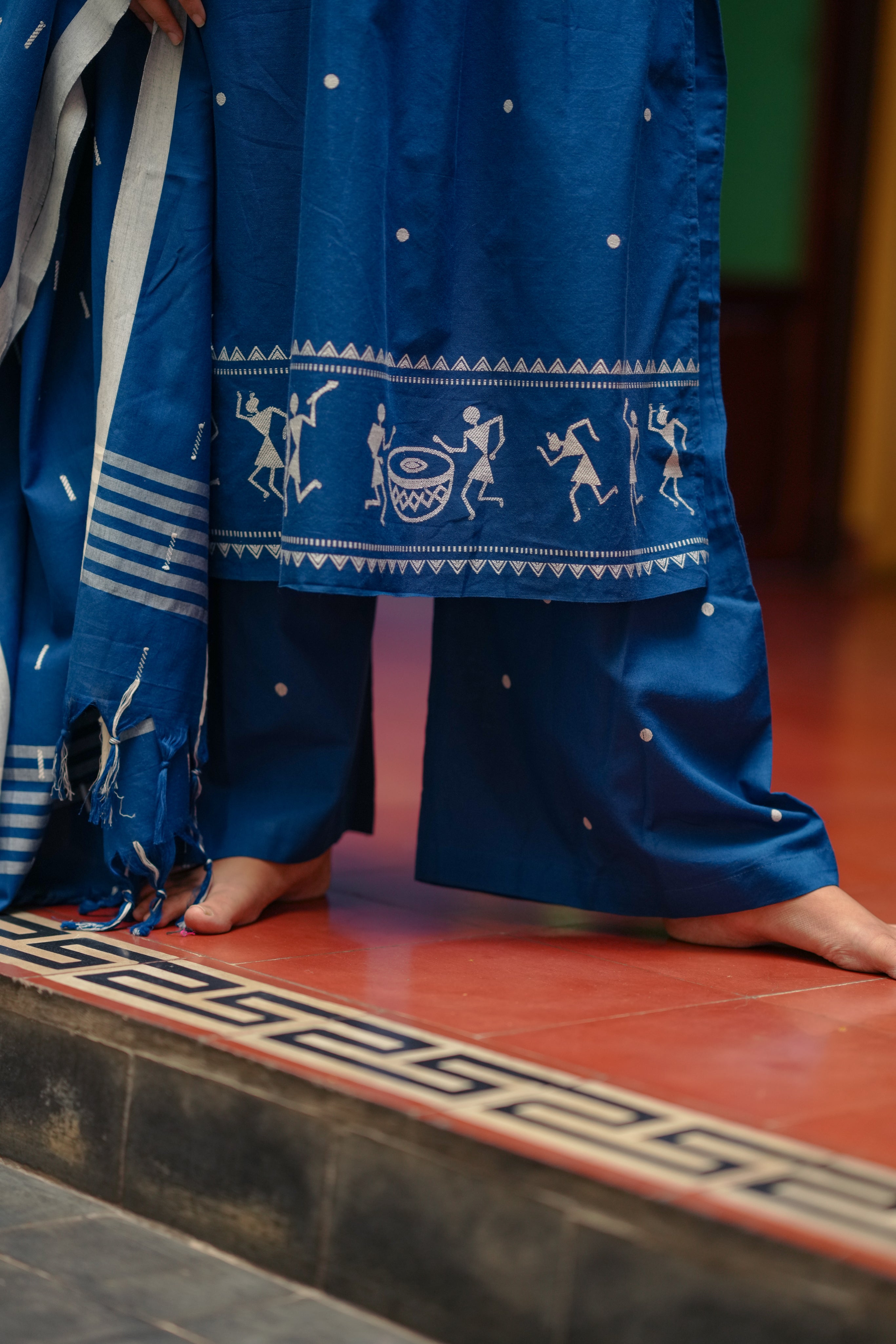 Neelothi Blue (Kurti+Pant+Dupatta)