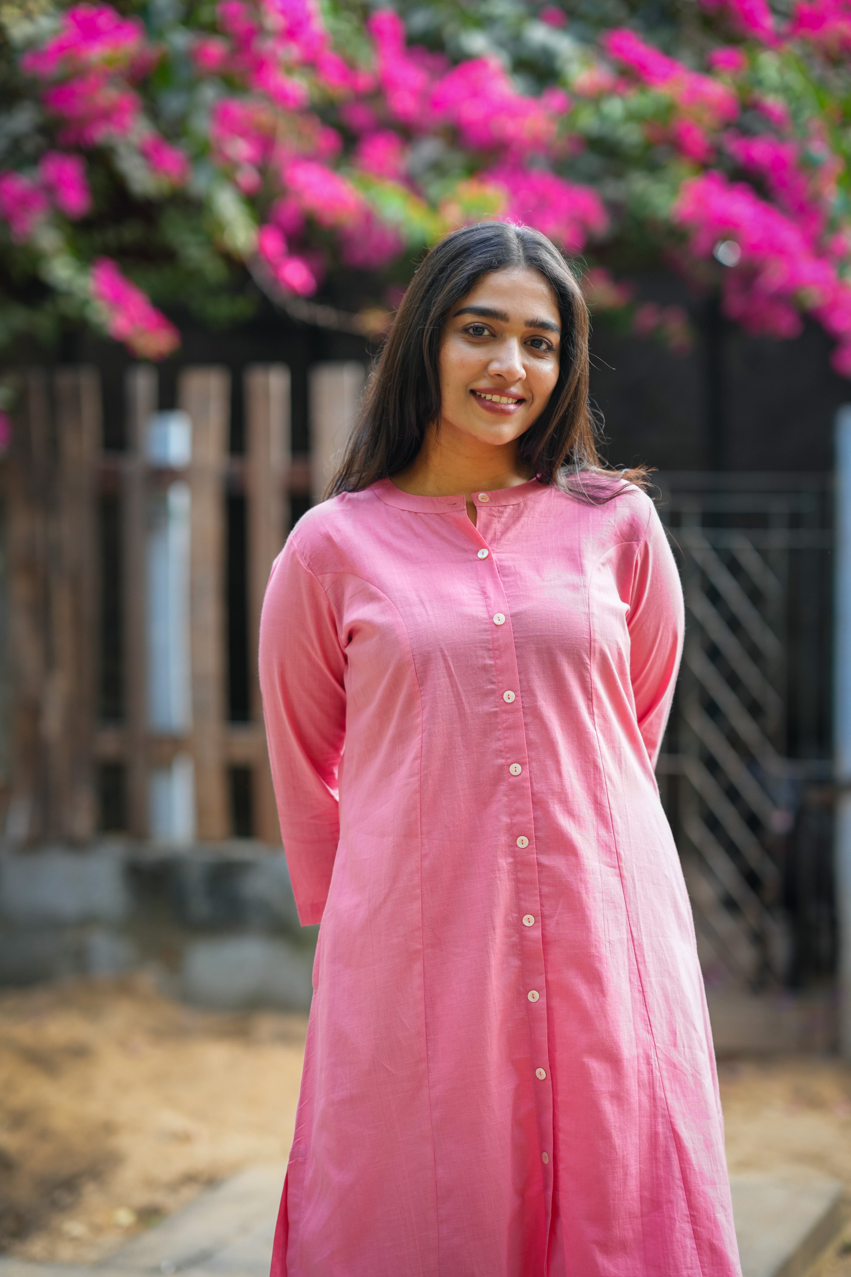 Vikashini Peach (Kurti+Pant)