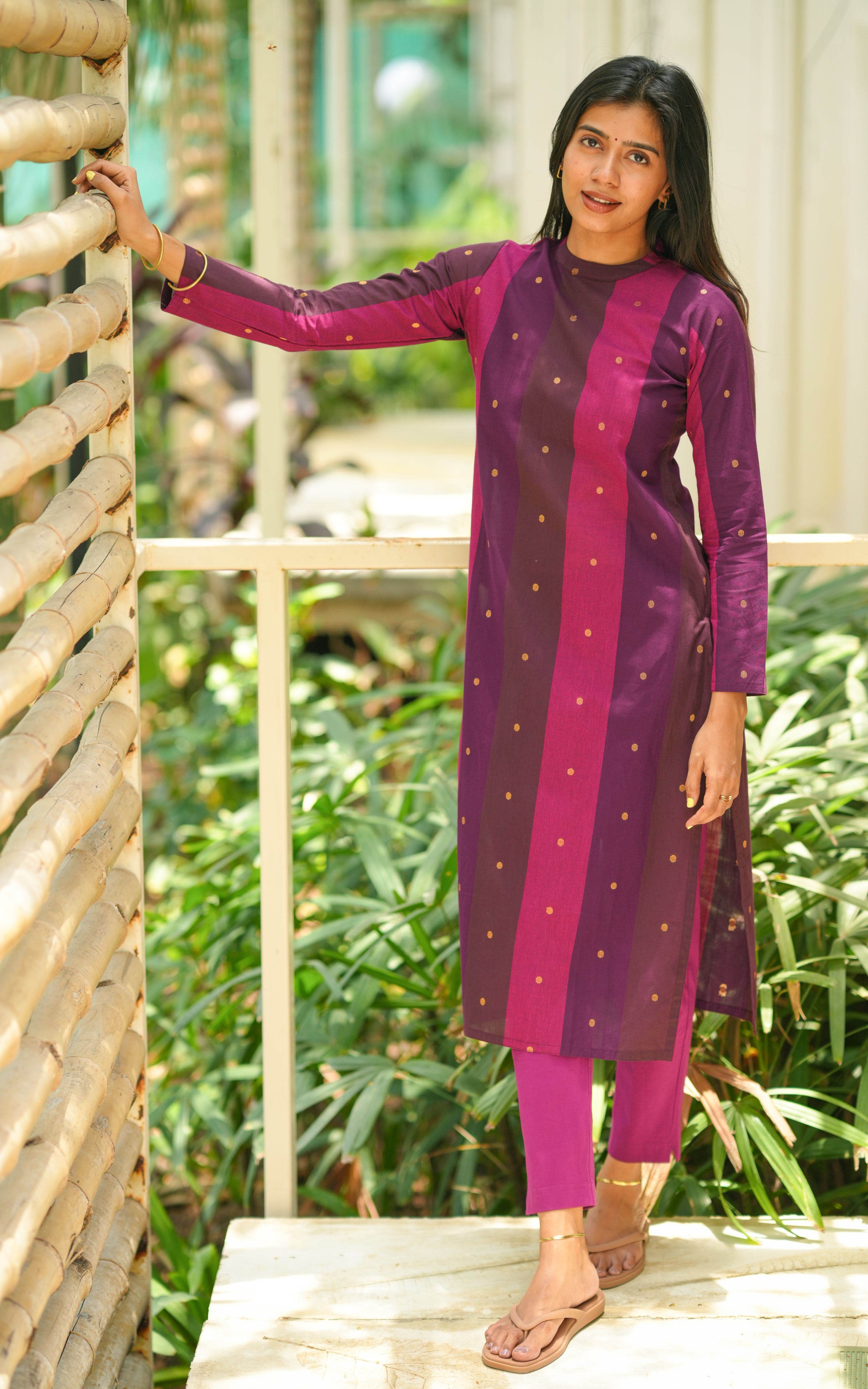 Breathable south cotton long kurti for women