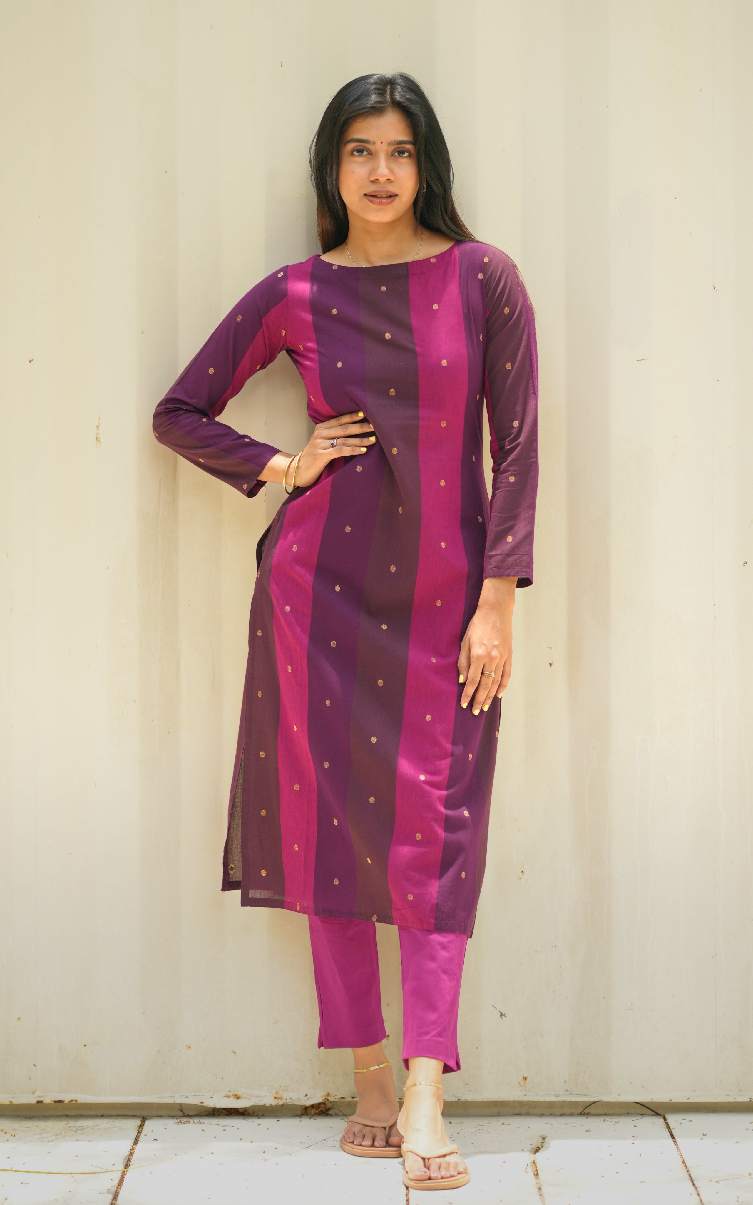Multicolor south cotton kurti for women