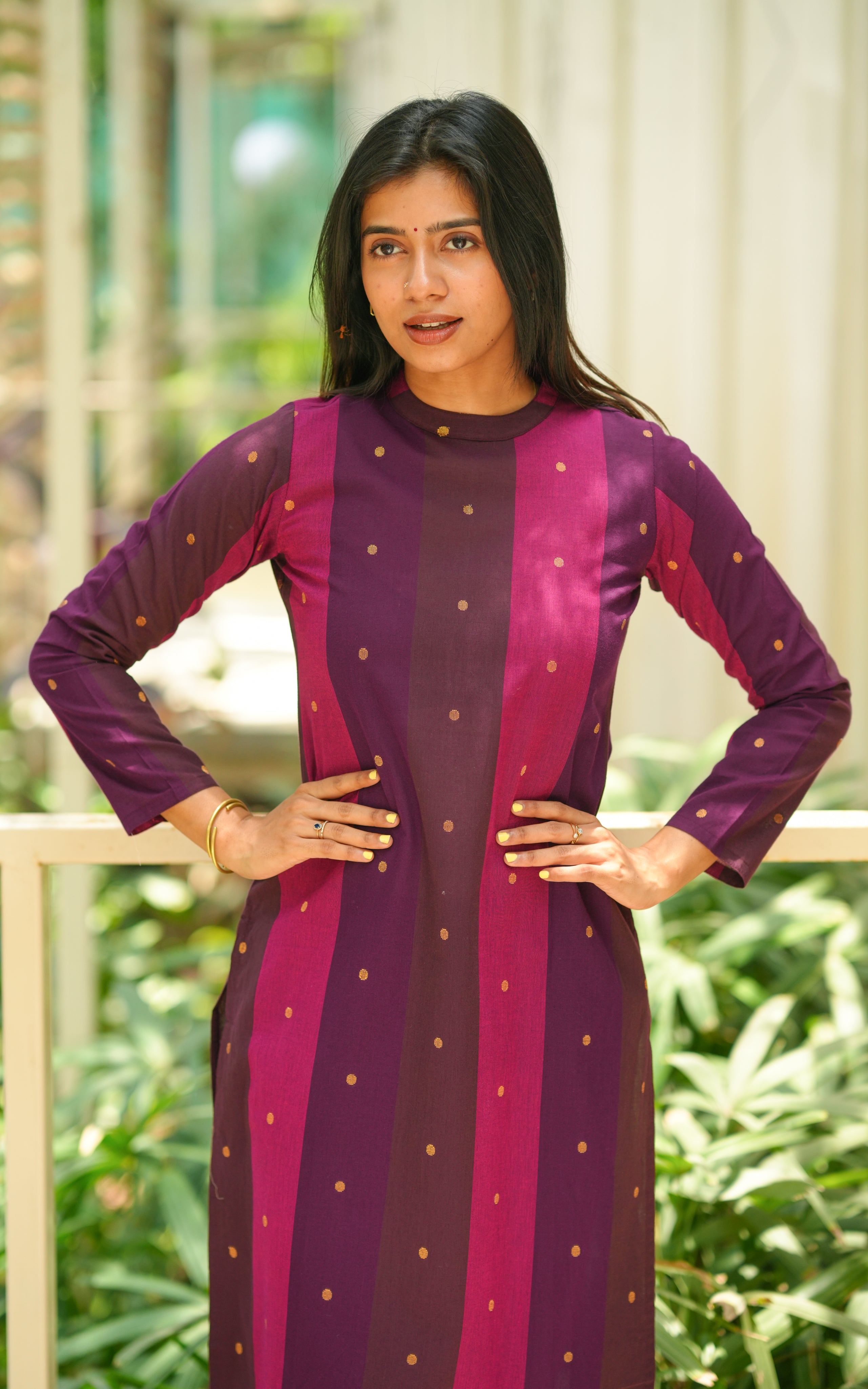 Multicolor south cotton kurti for women