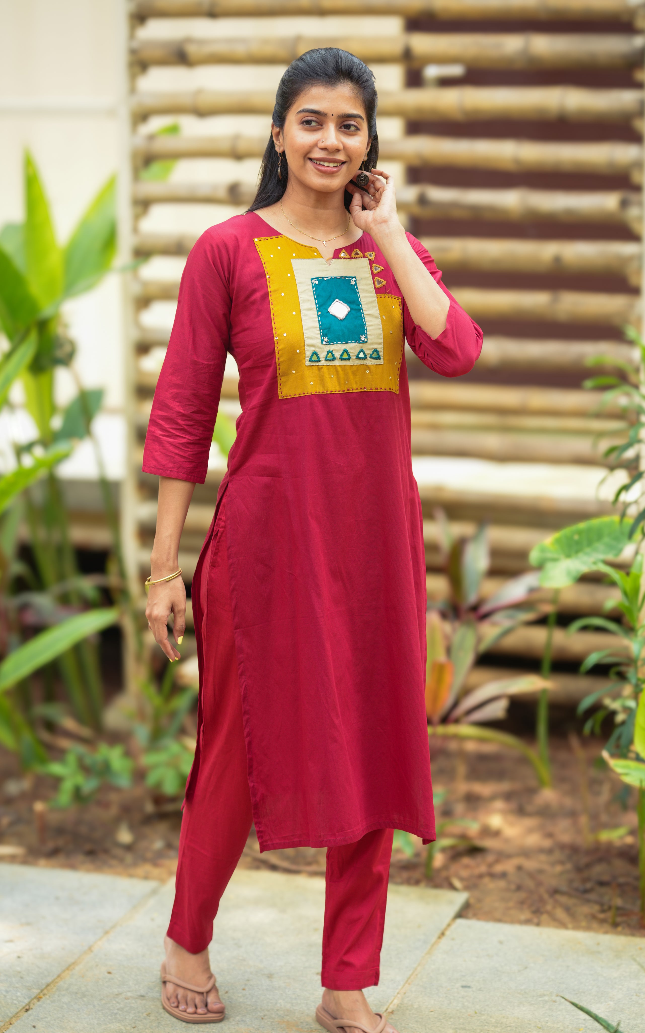 Breathable cotton summer kurti for women