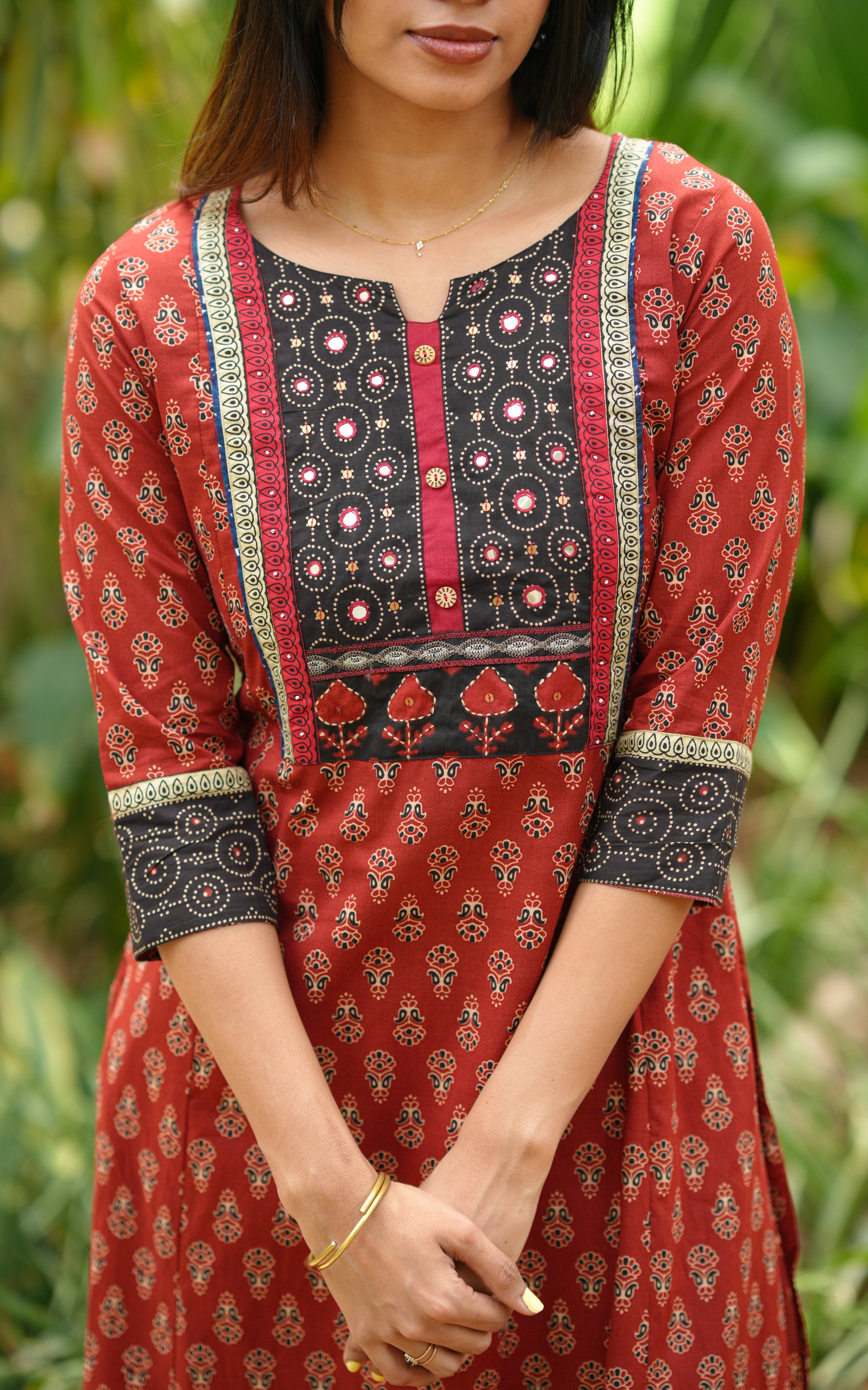 Breathable cotton summer kurti for women