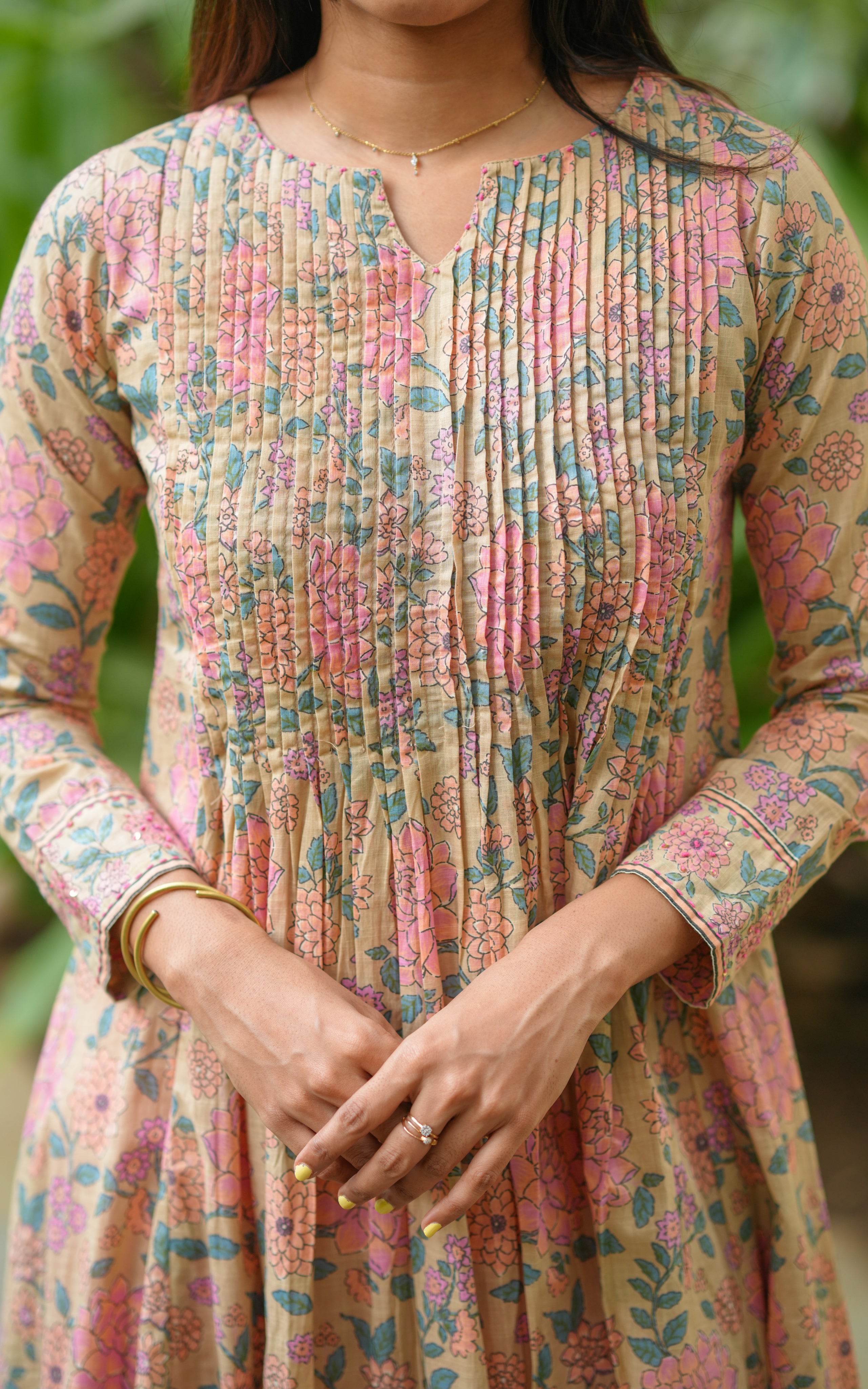 Breathable cotton summer kurti for women
