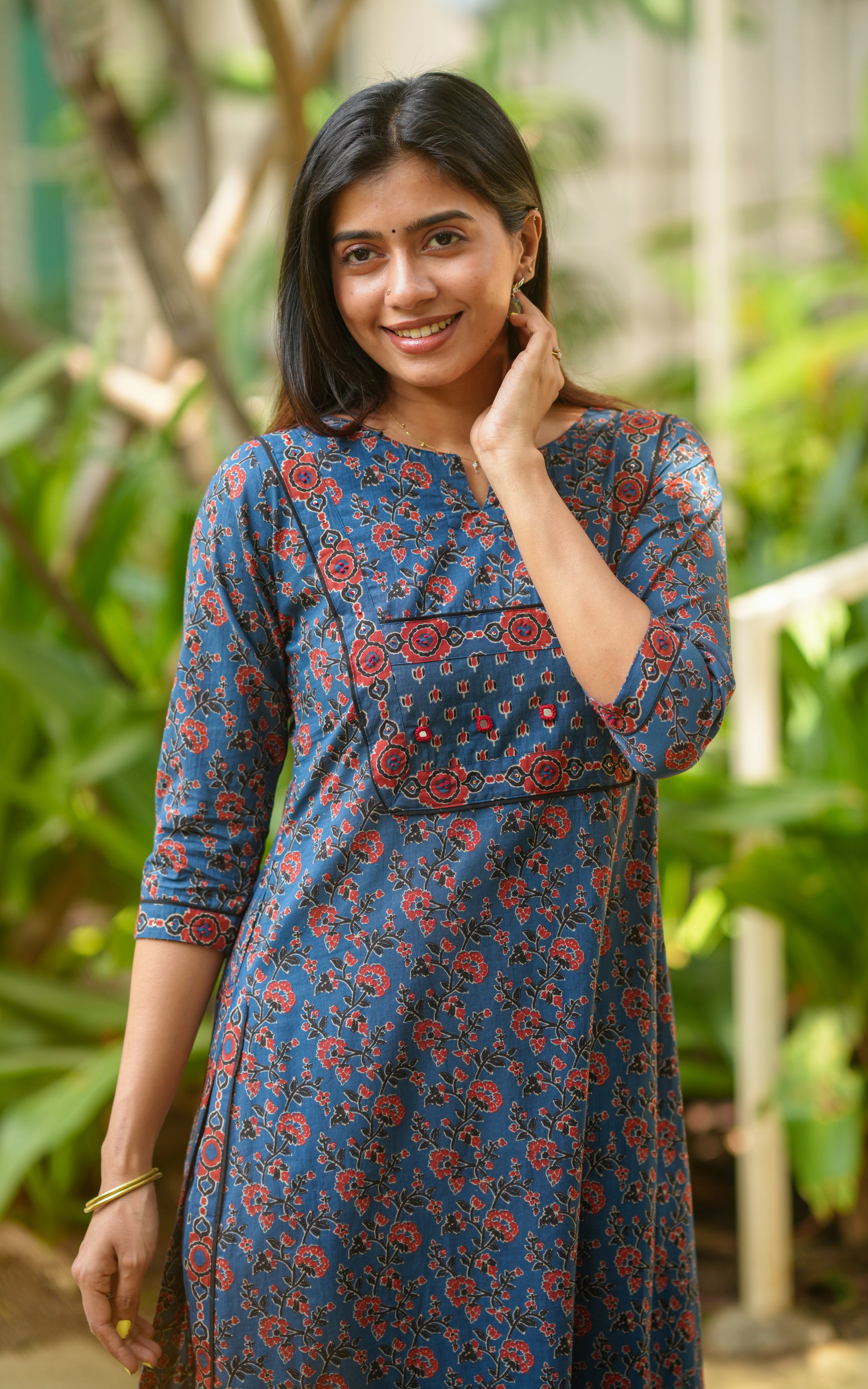Charvika Blue (Kurti+Pant)