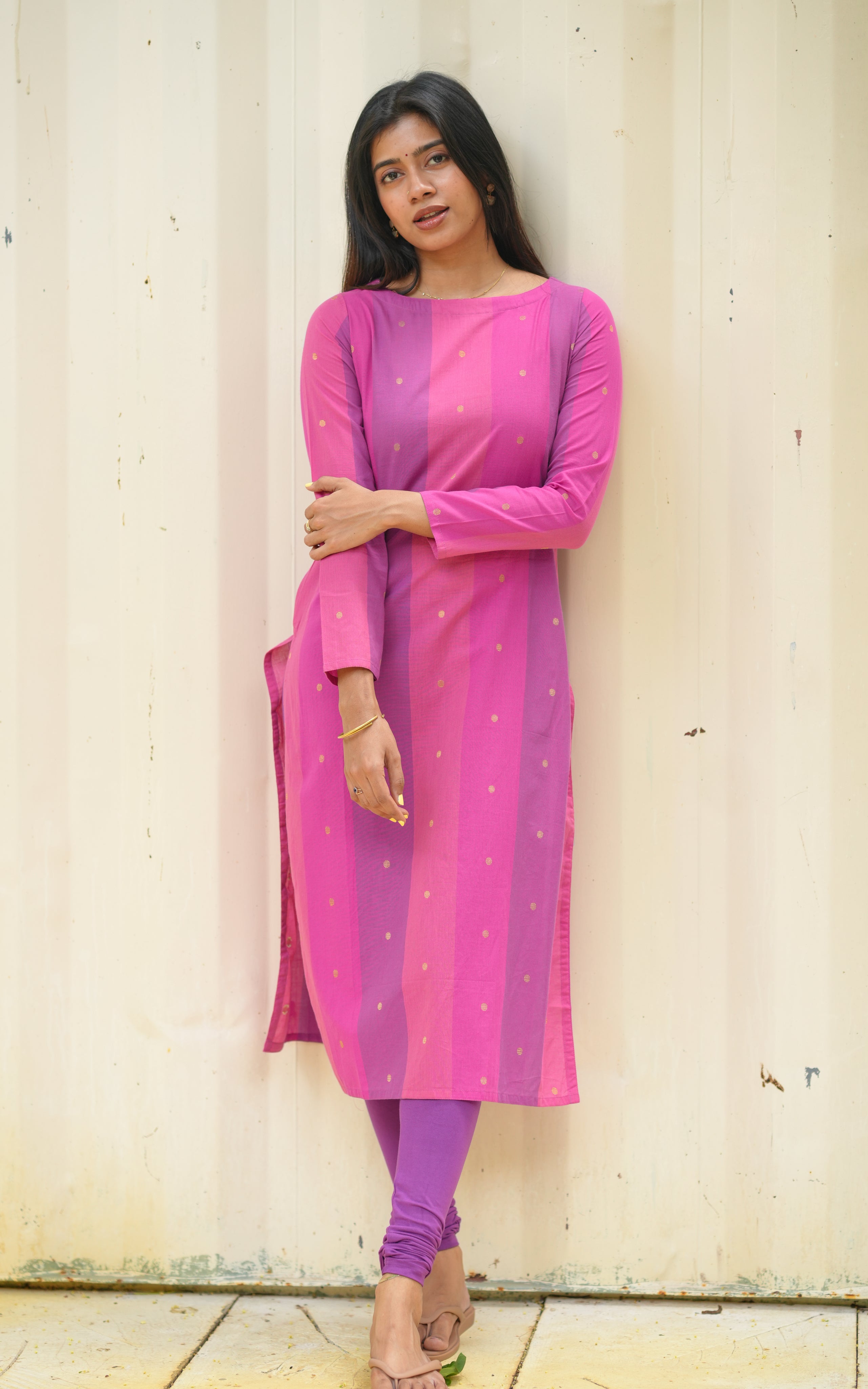 Multicolor south cotton kurti for women