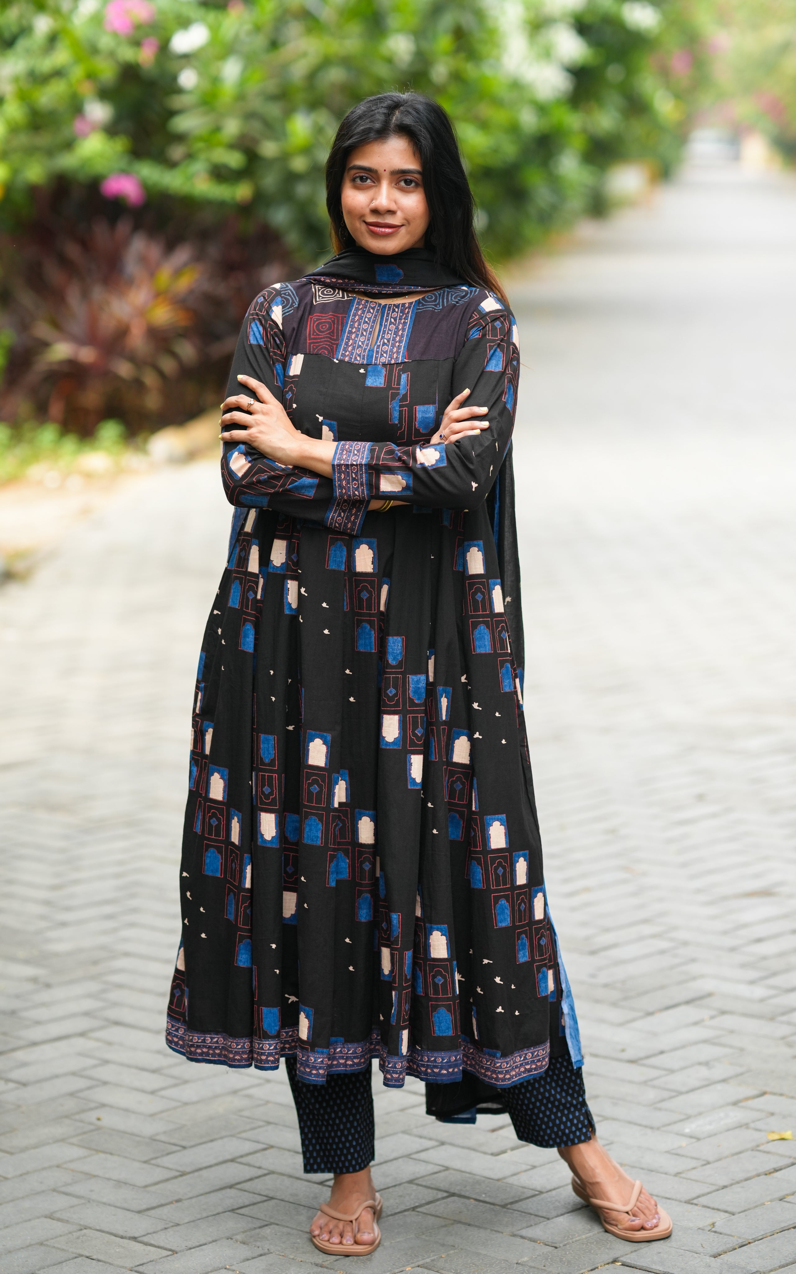 Blbina Black (Kurti+Pant+Dupatta)