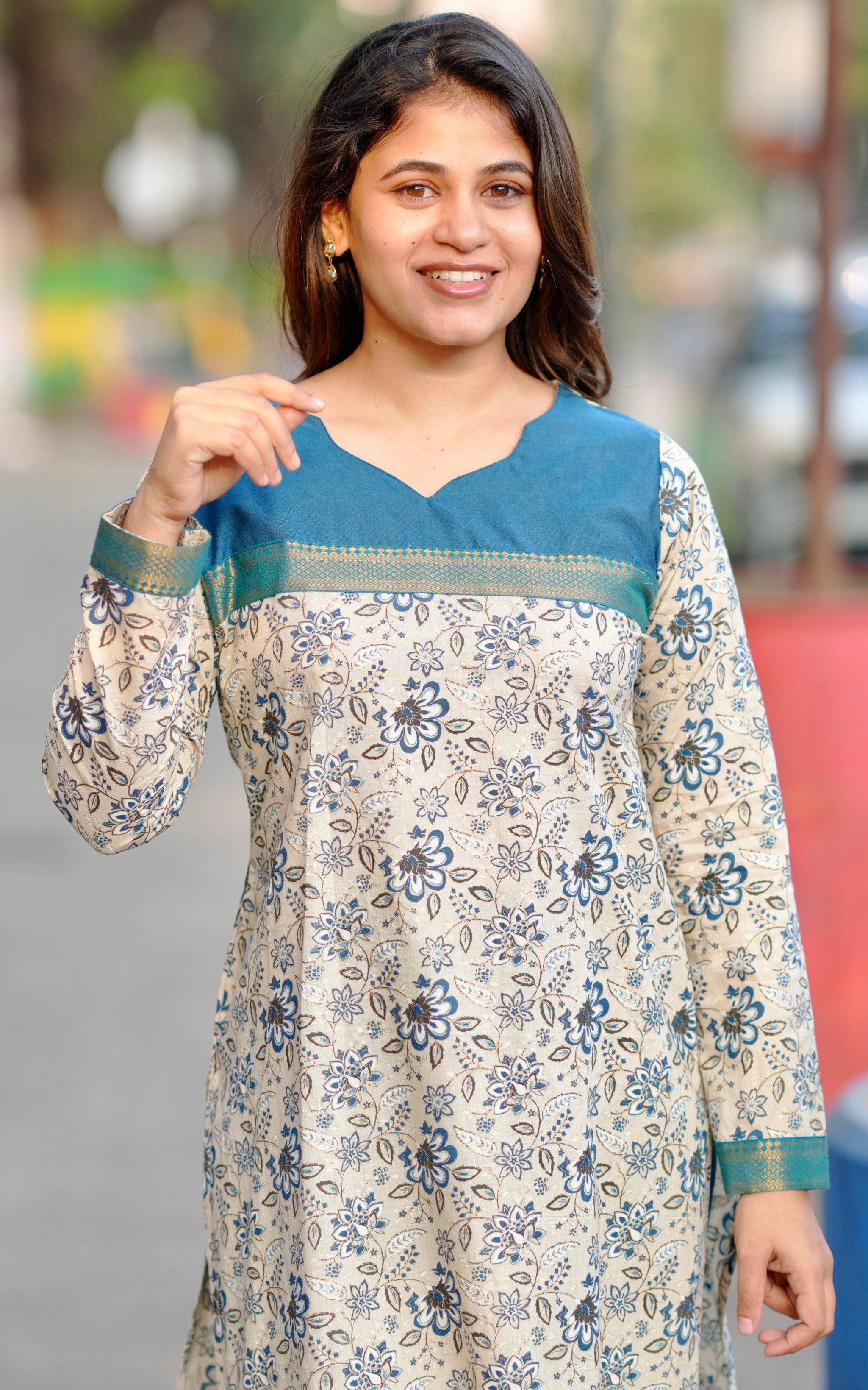 daily wear cotton kurti
simple cotton kurti for daily use
comfortable printed kurti
regular wear straight kurti