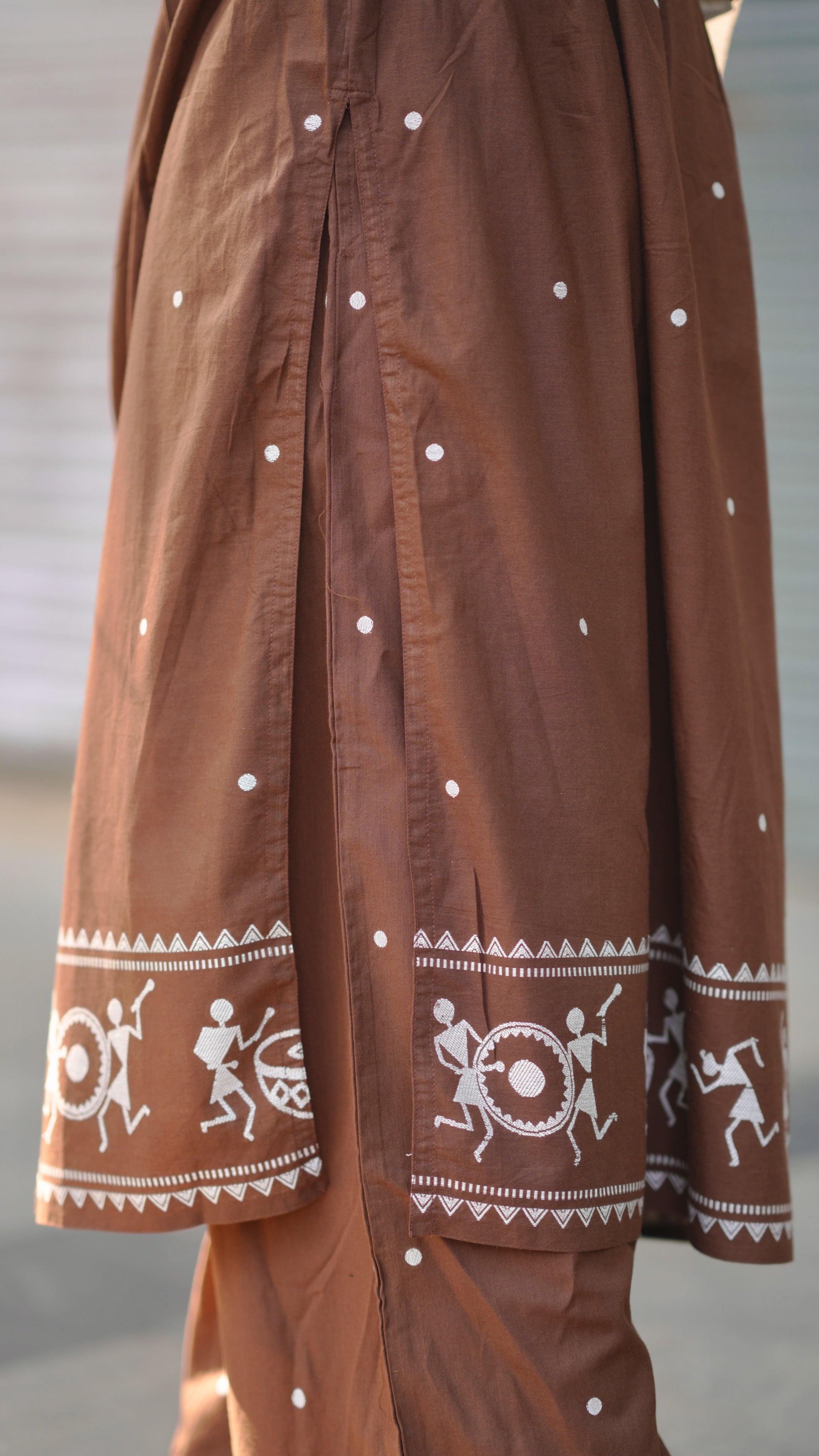 jamdhani inspired kurti set
