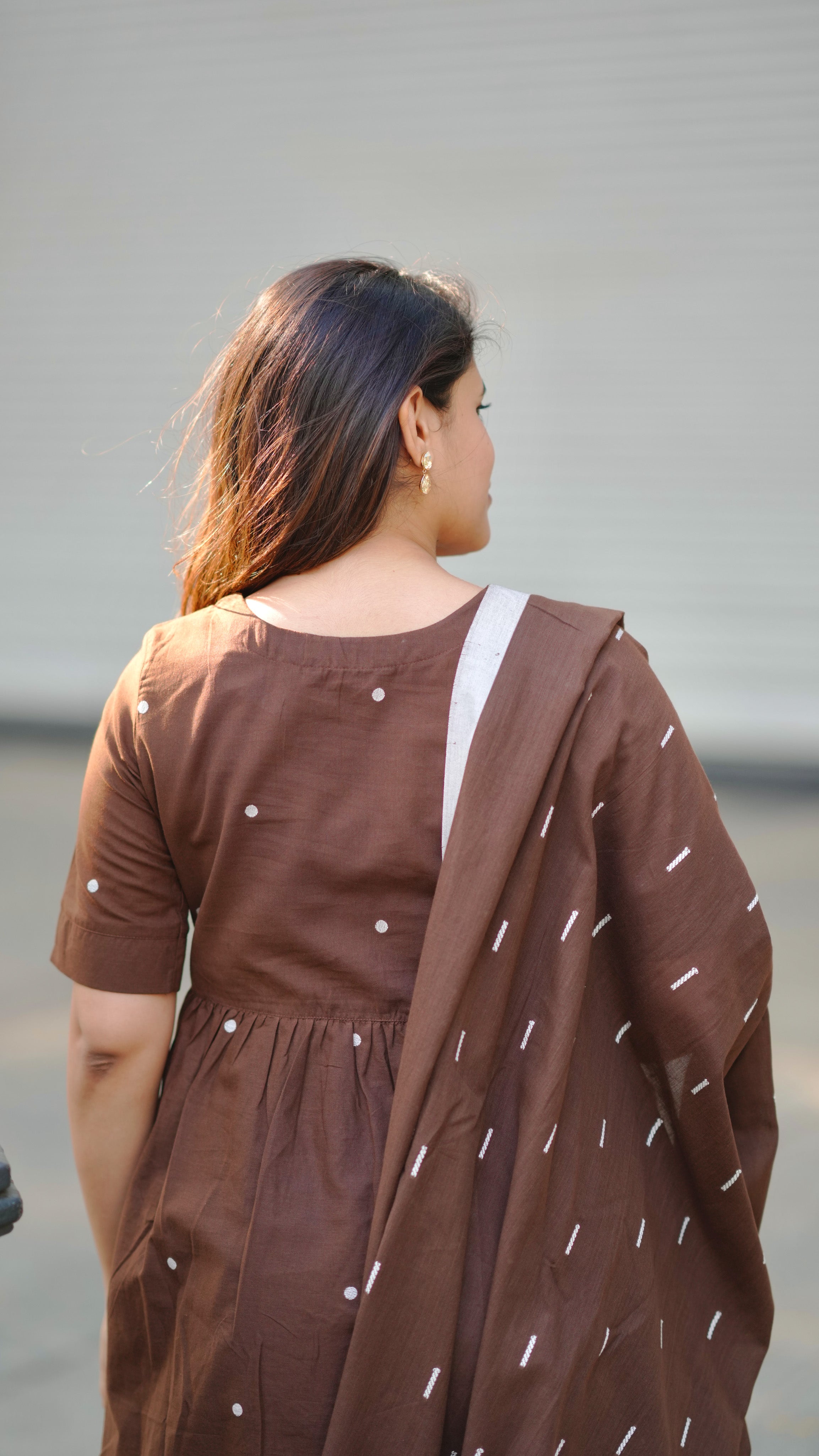Neelothi Brown (Kurti+Pant+Dupatta)