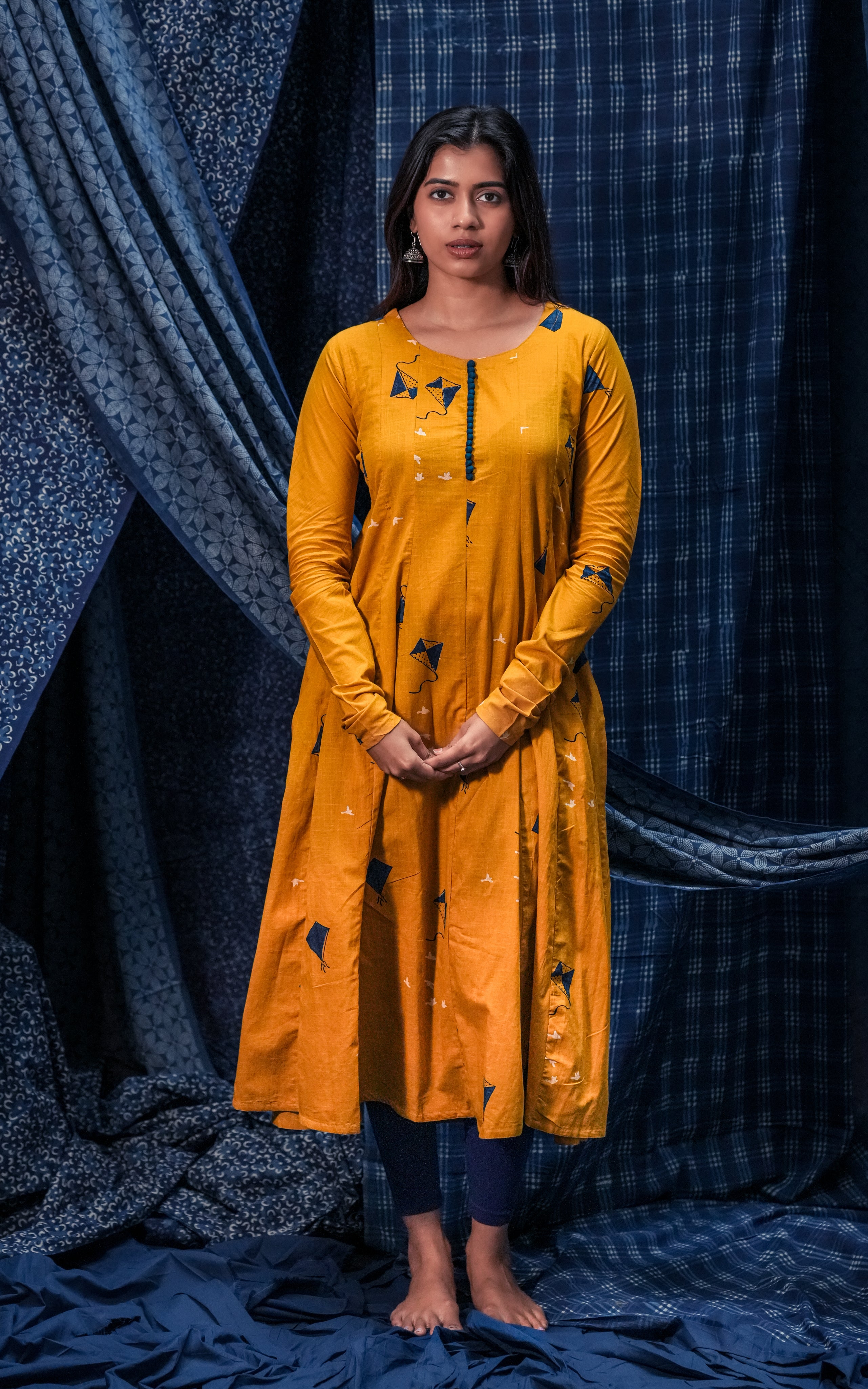 Kite Yellow (Kurti+Dupatta)