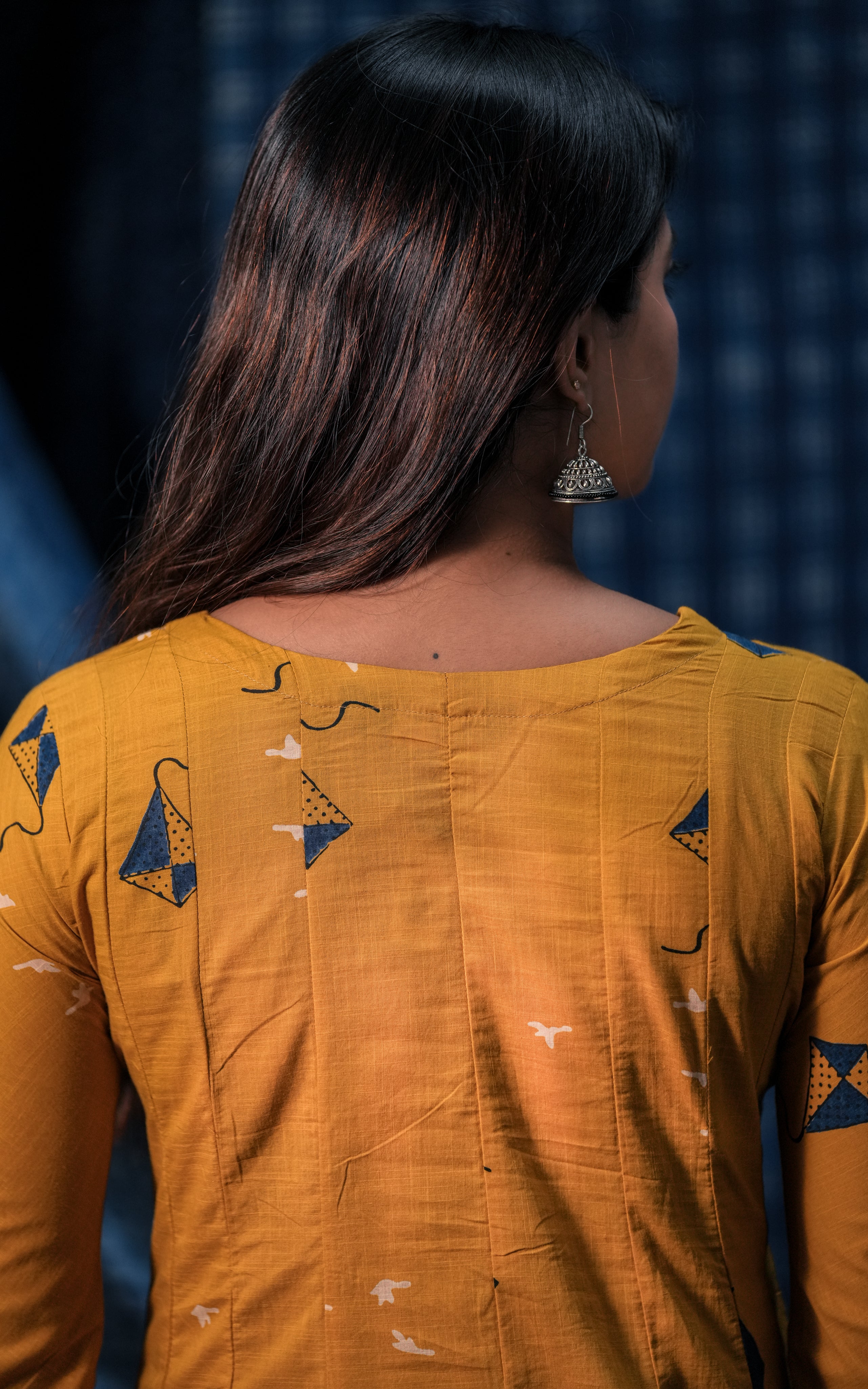 Kite Yellow 3/4th Sleeve (Kurti+Dupatta)