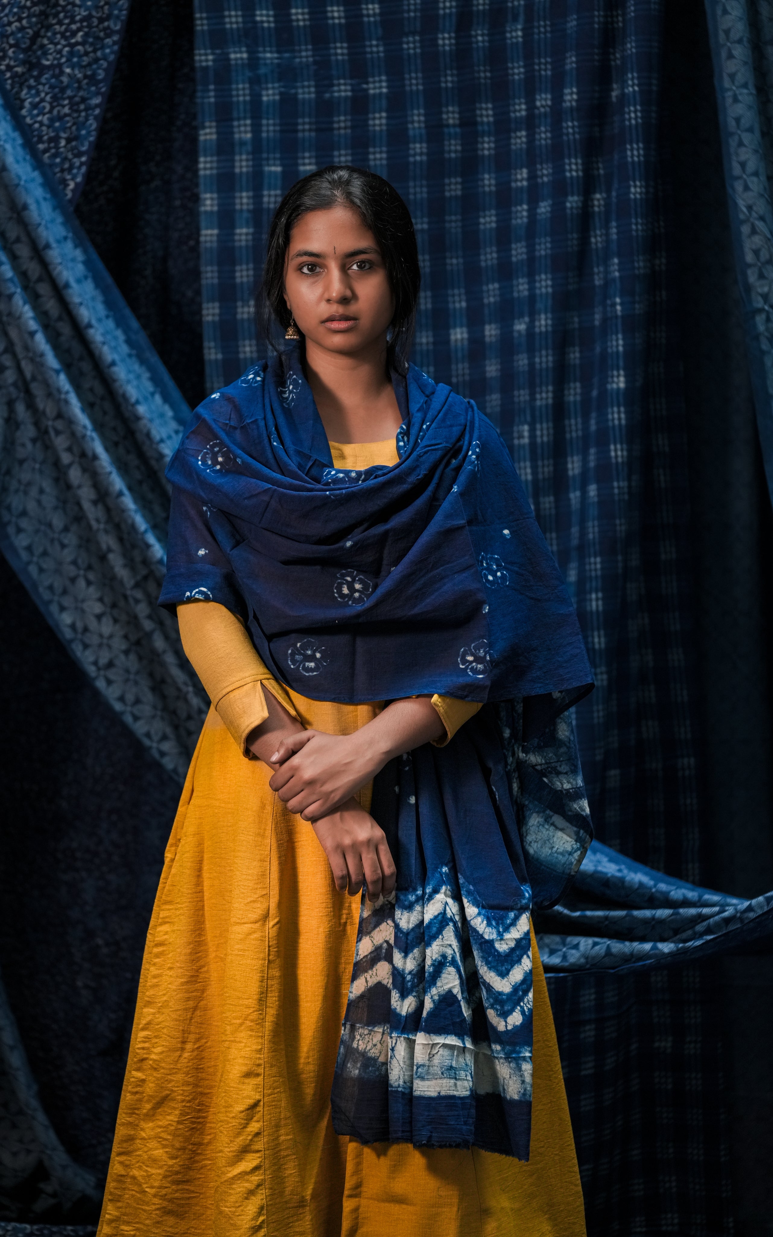 Indigo Yellove (Kurti+Pant+Dupatta)