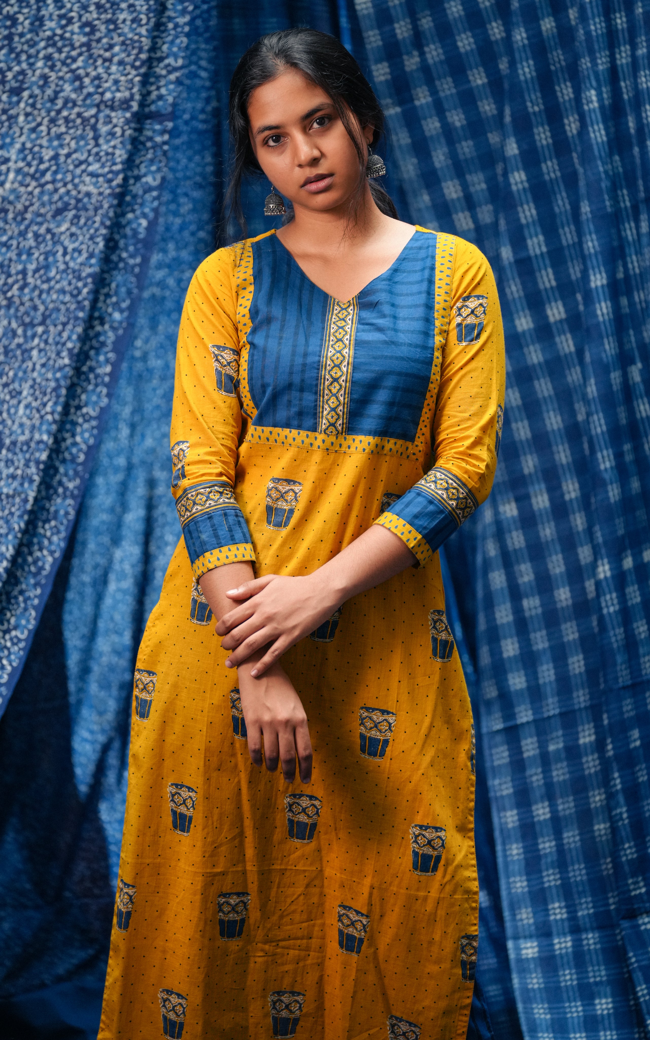 Chai Yellow (Kurti+Pant+Dupatta)