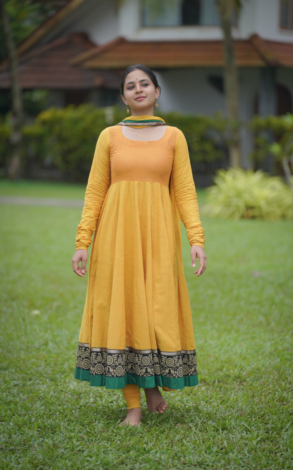 Raavanan Ragini Yellow (Kurti+Dupatta)