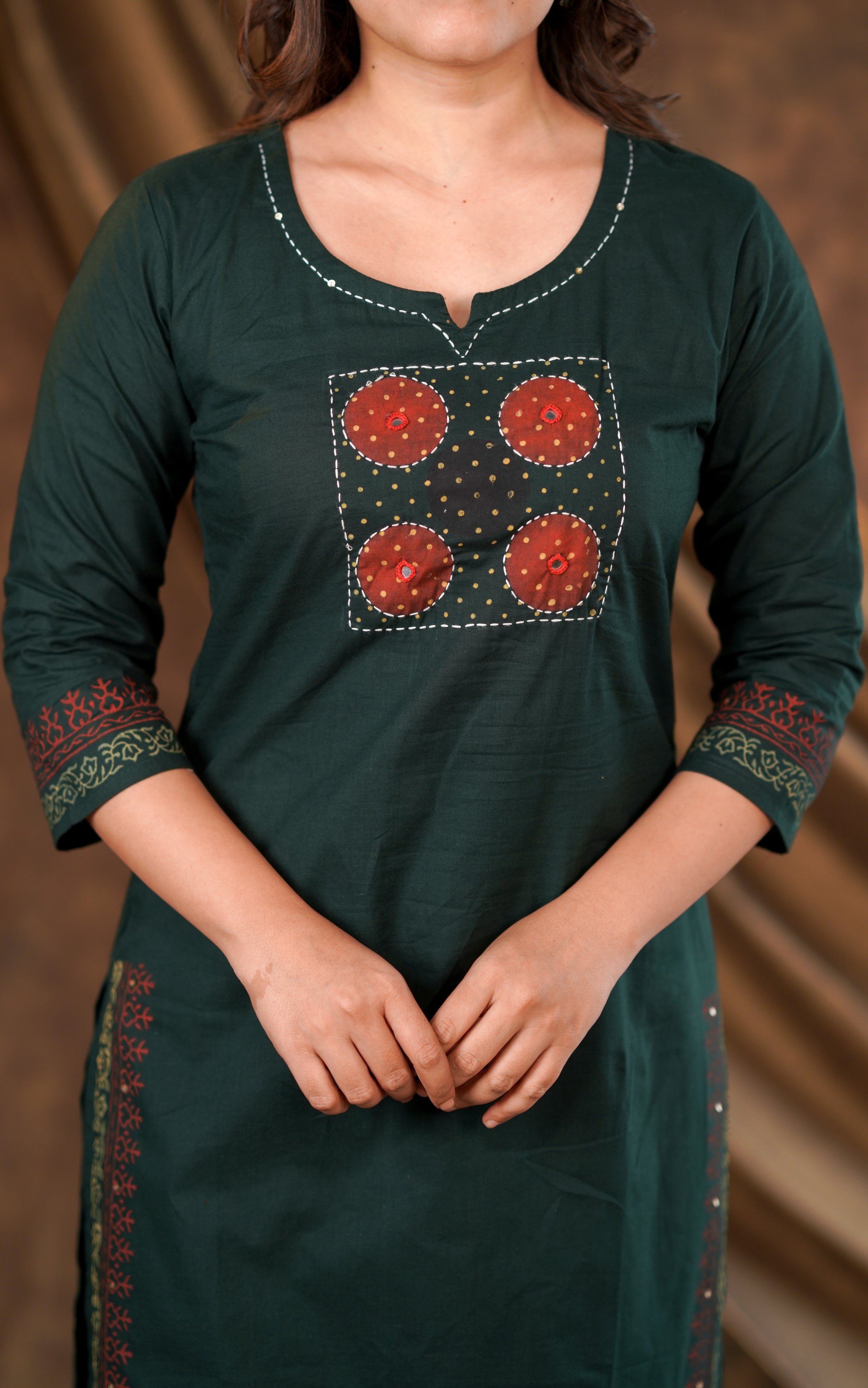 Arasi Handblock (Kurti+Pant+Dupatta)