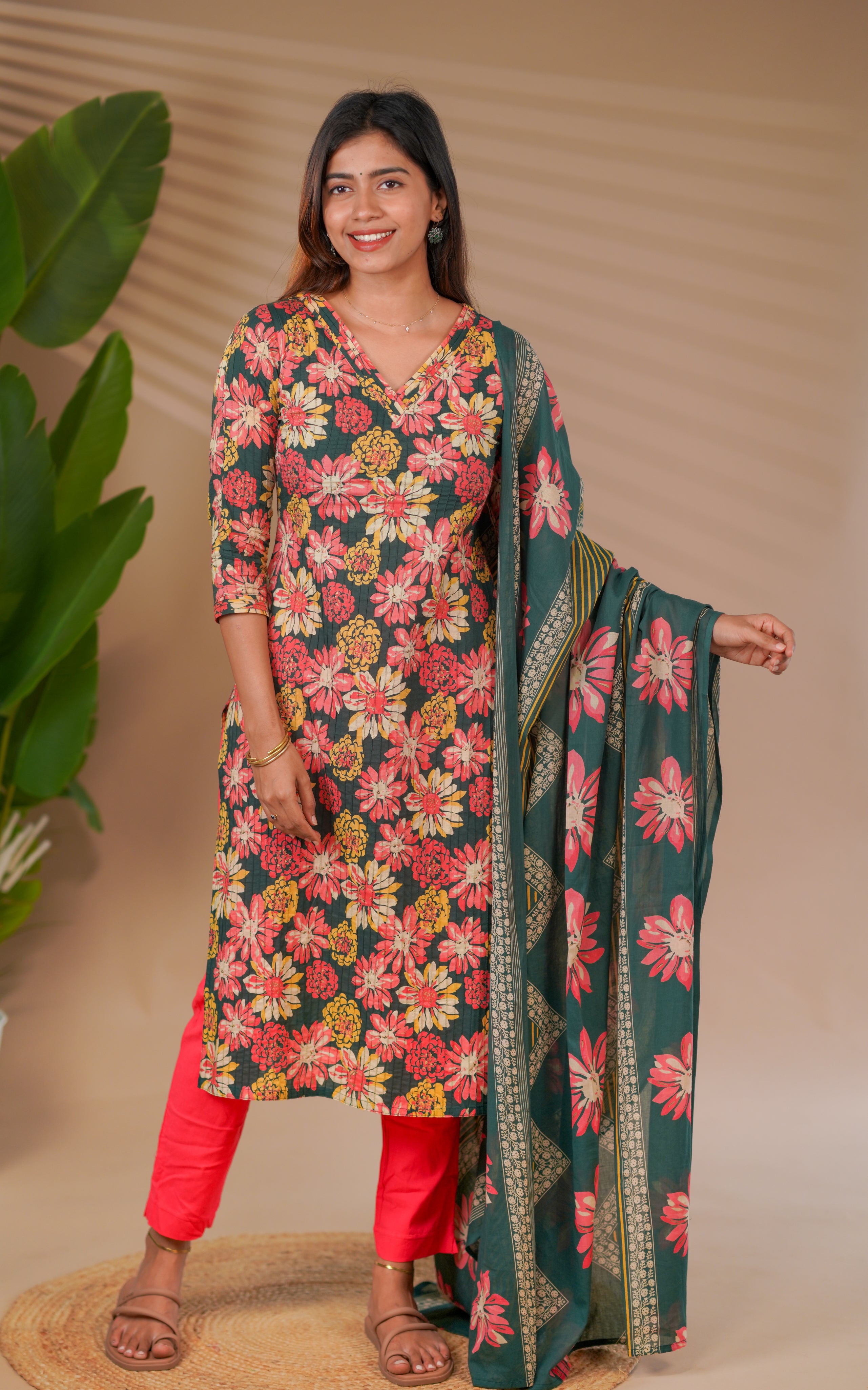 V neck kurti for women