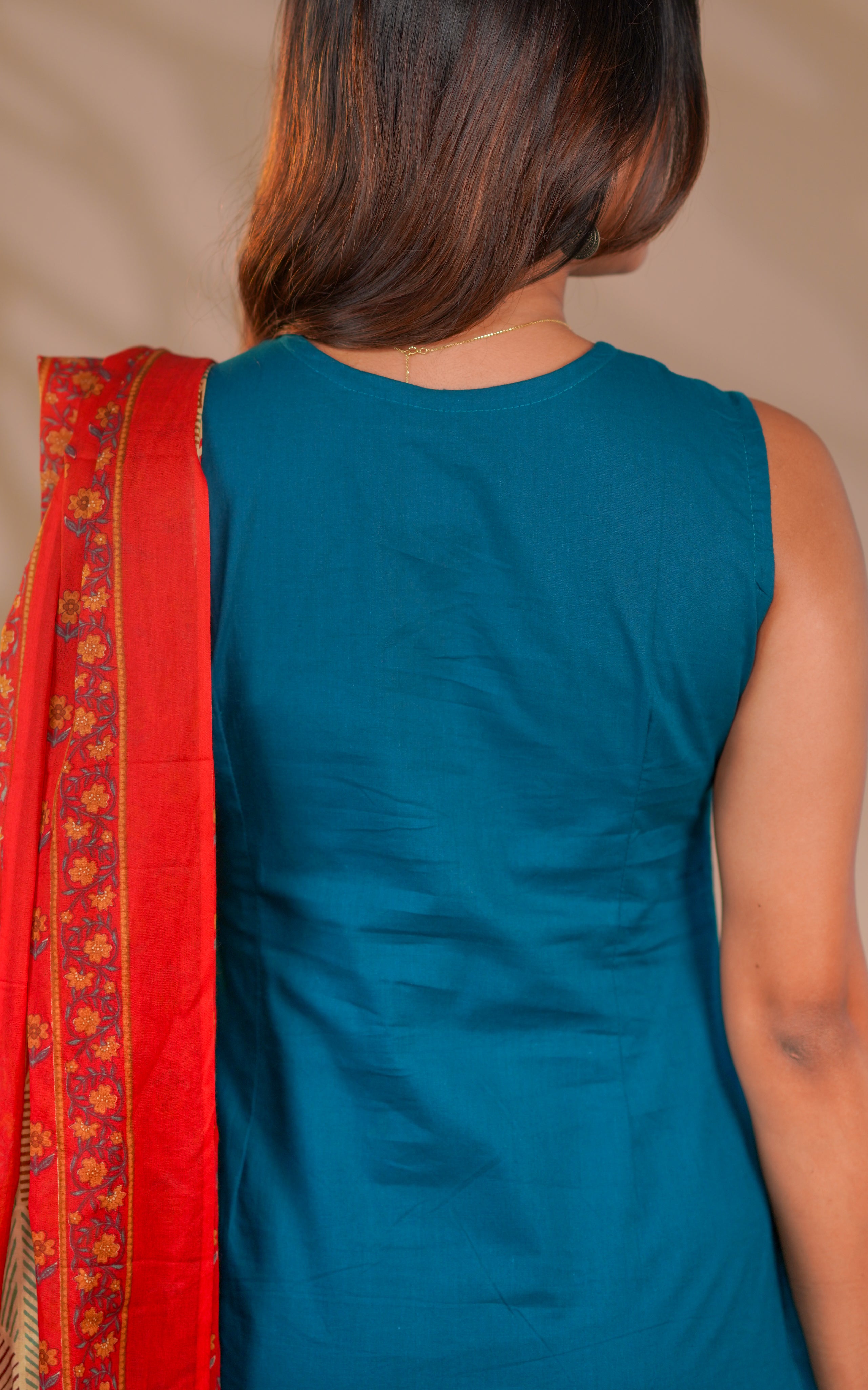 Lincy Handblock (Kurti+Pant+Dupatta)