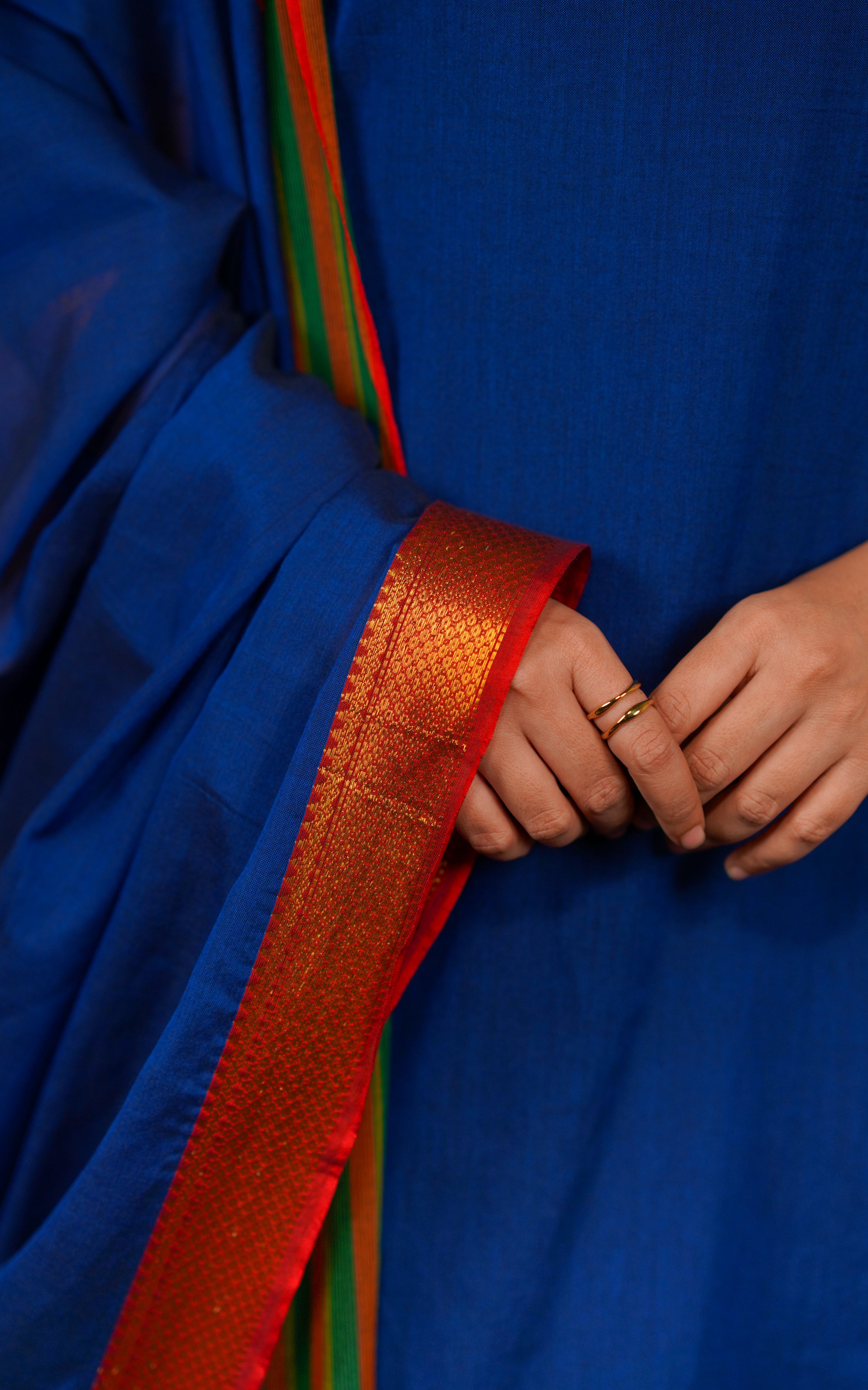 Saritha Navy Blue (Kurti+Dupatta)