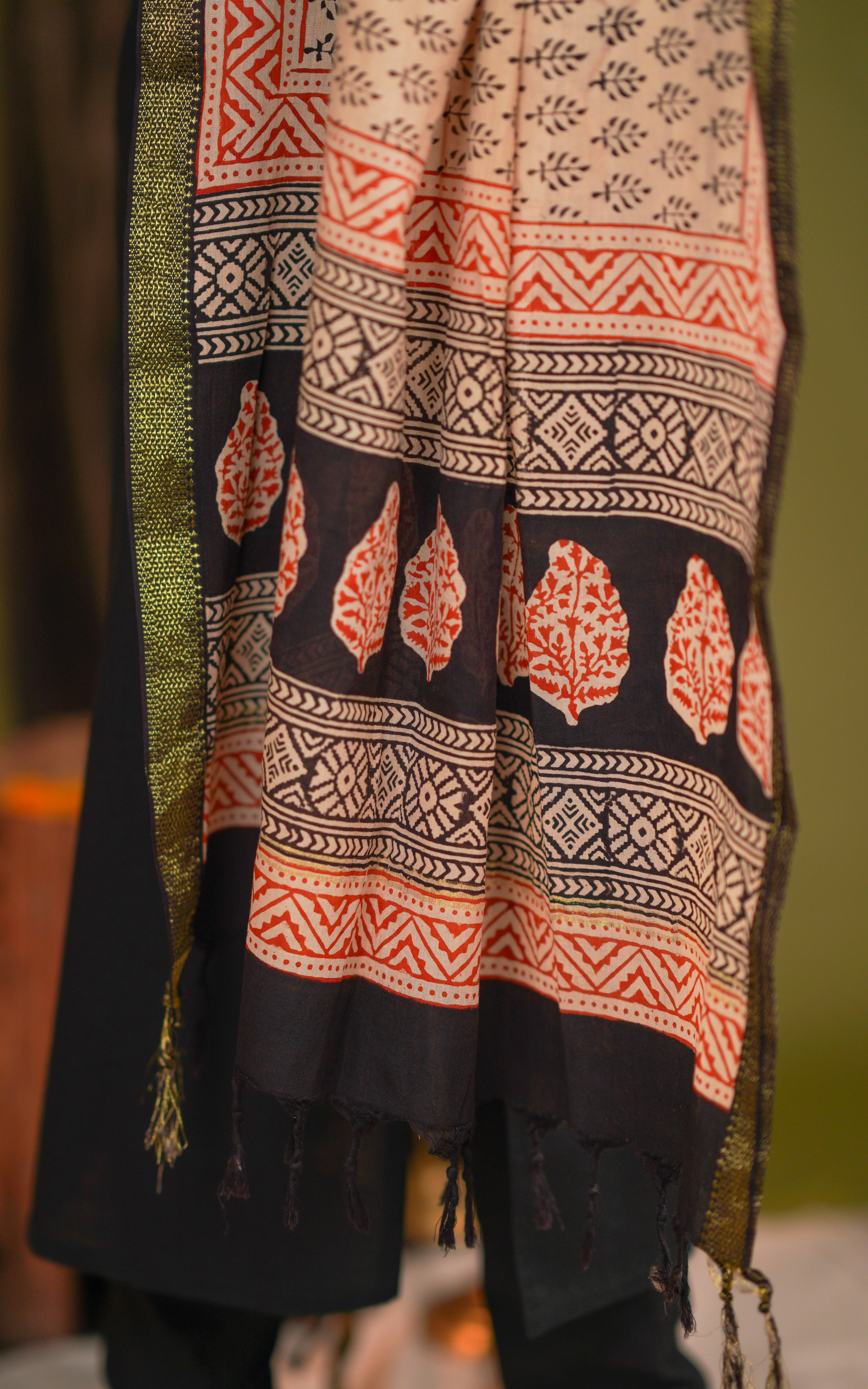 Handblock Mangalagiri Dupatta 26