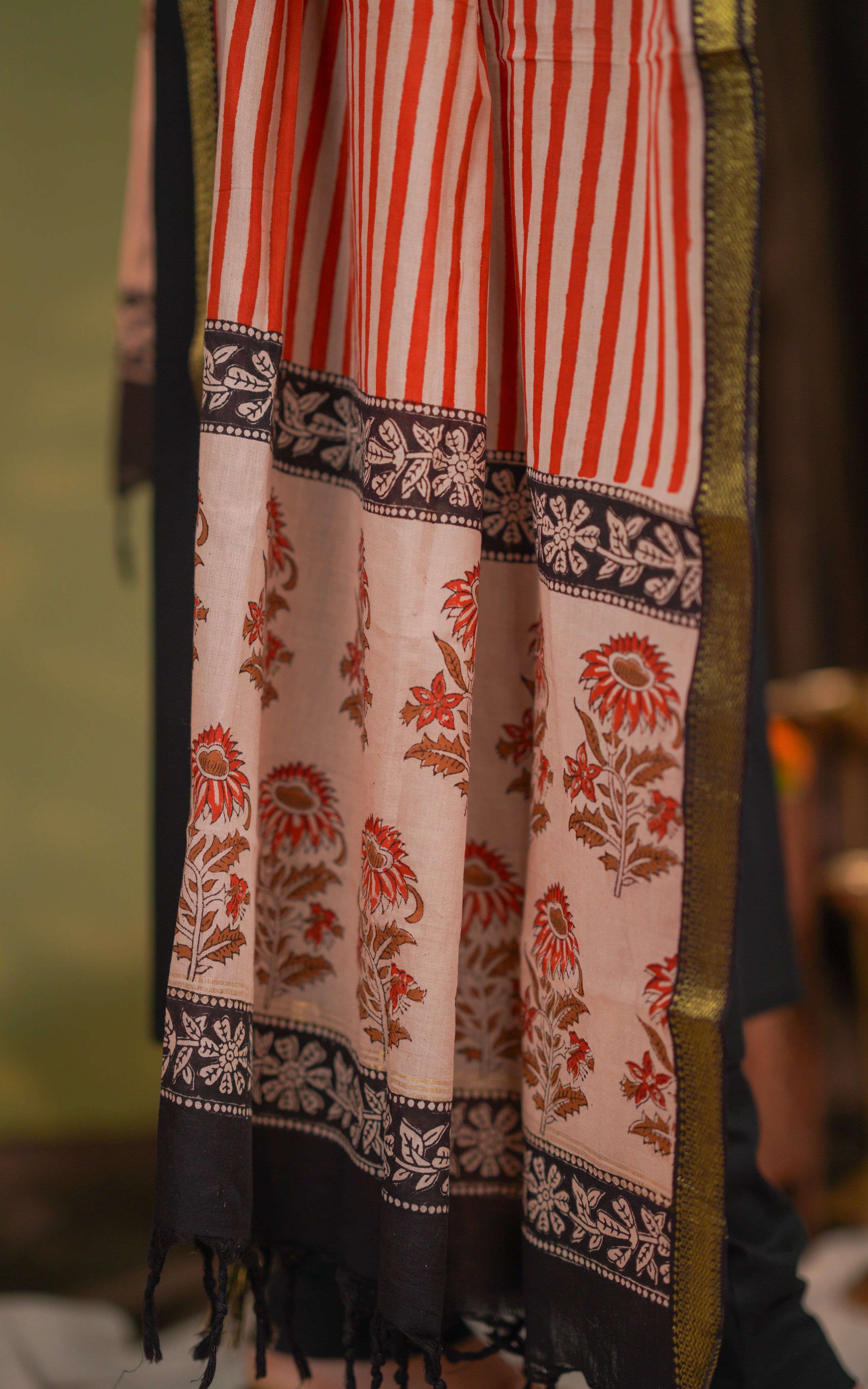 Handblock Mangalagiri Dupatta 21