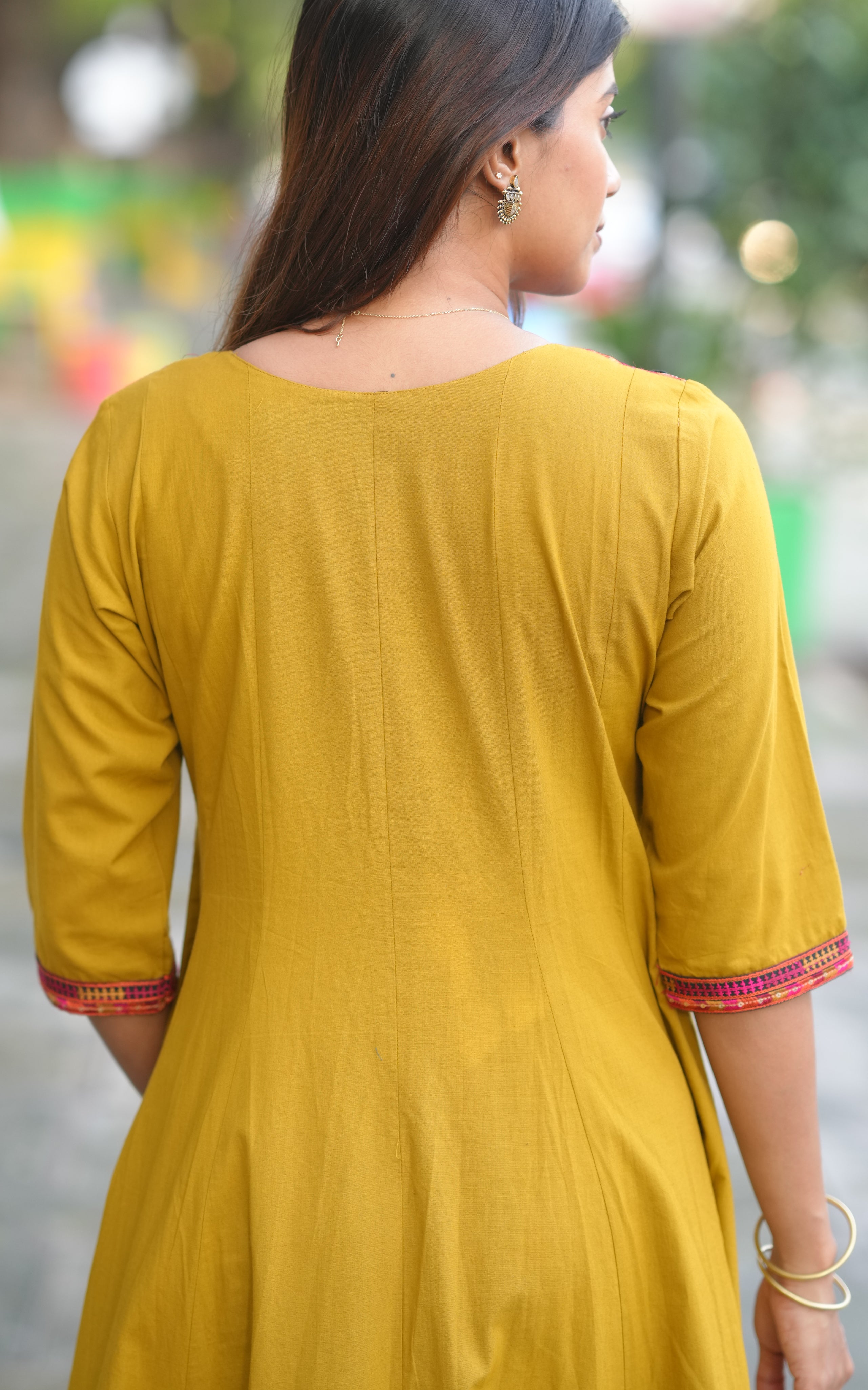 Poongkodi Mastard (Kurti+Dupatta)