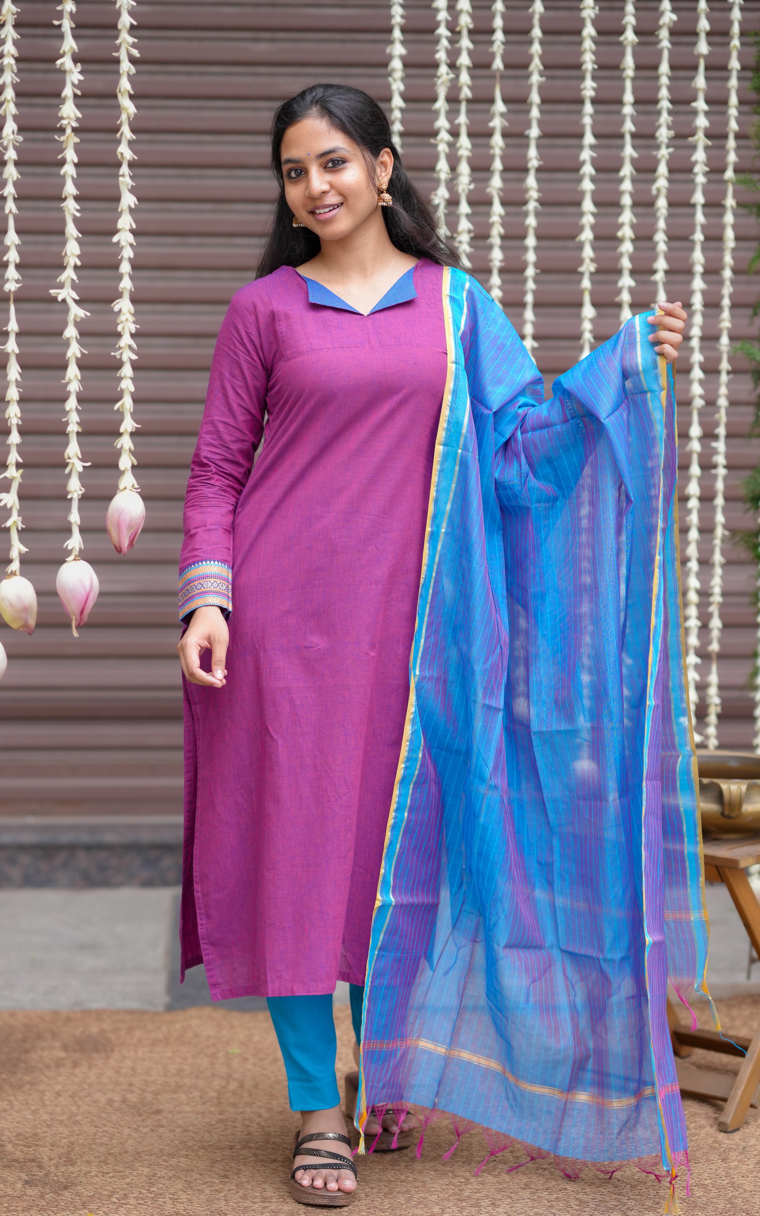 Adisha Mulberry (Kurti+Dupatta)