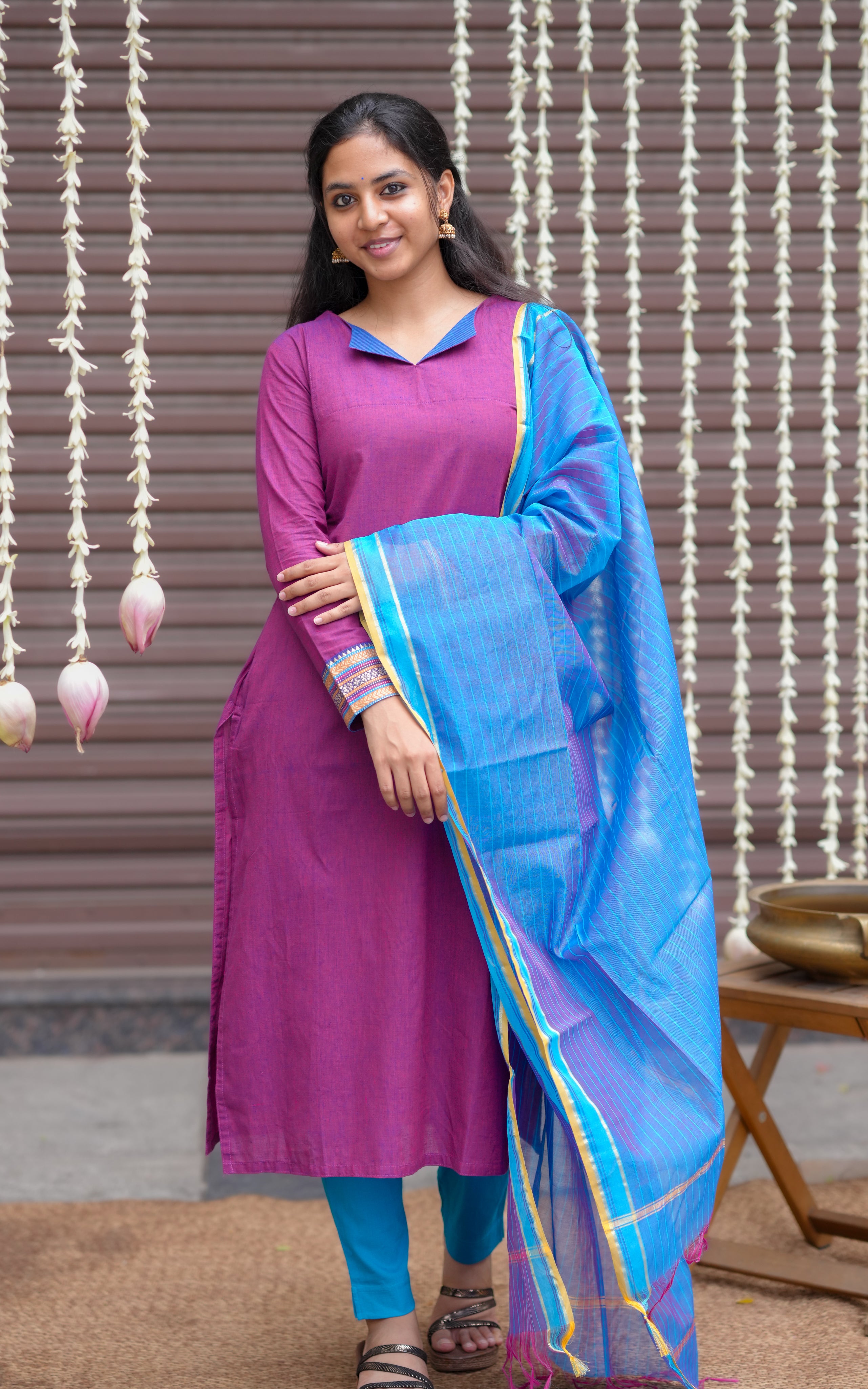Adisha Mulberry (Kurti+Dupatta)