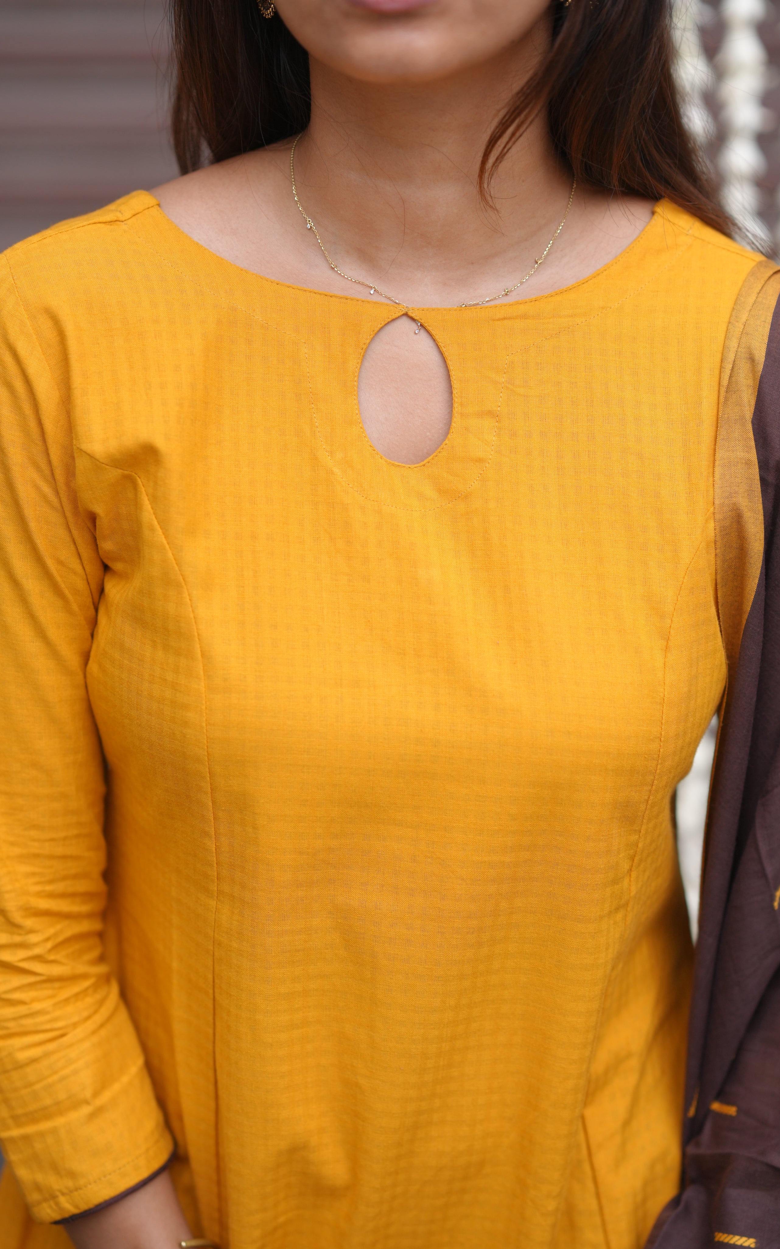 Srivalli Mustard (Kurti+Dupatta)