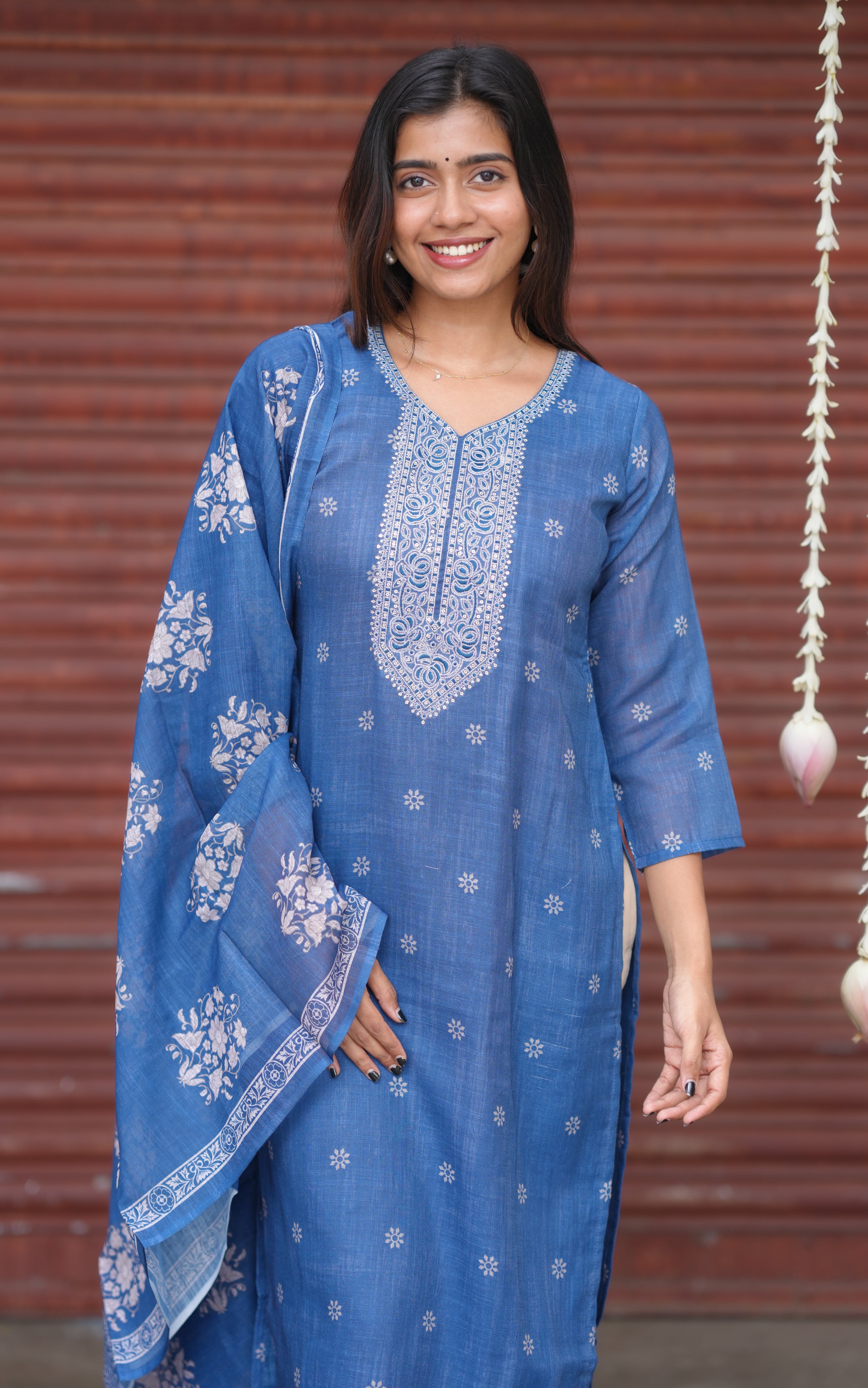 Srinidhi Blue (Kurti+Dupatta)