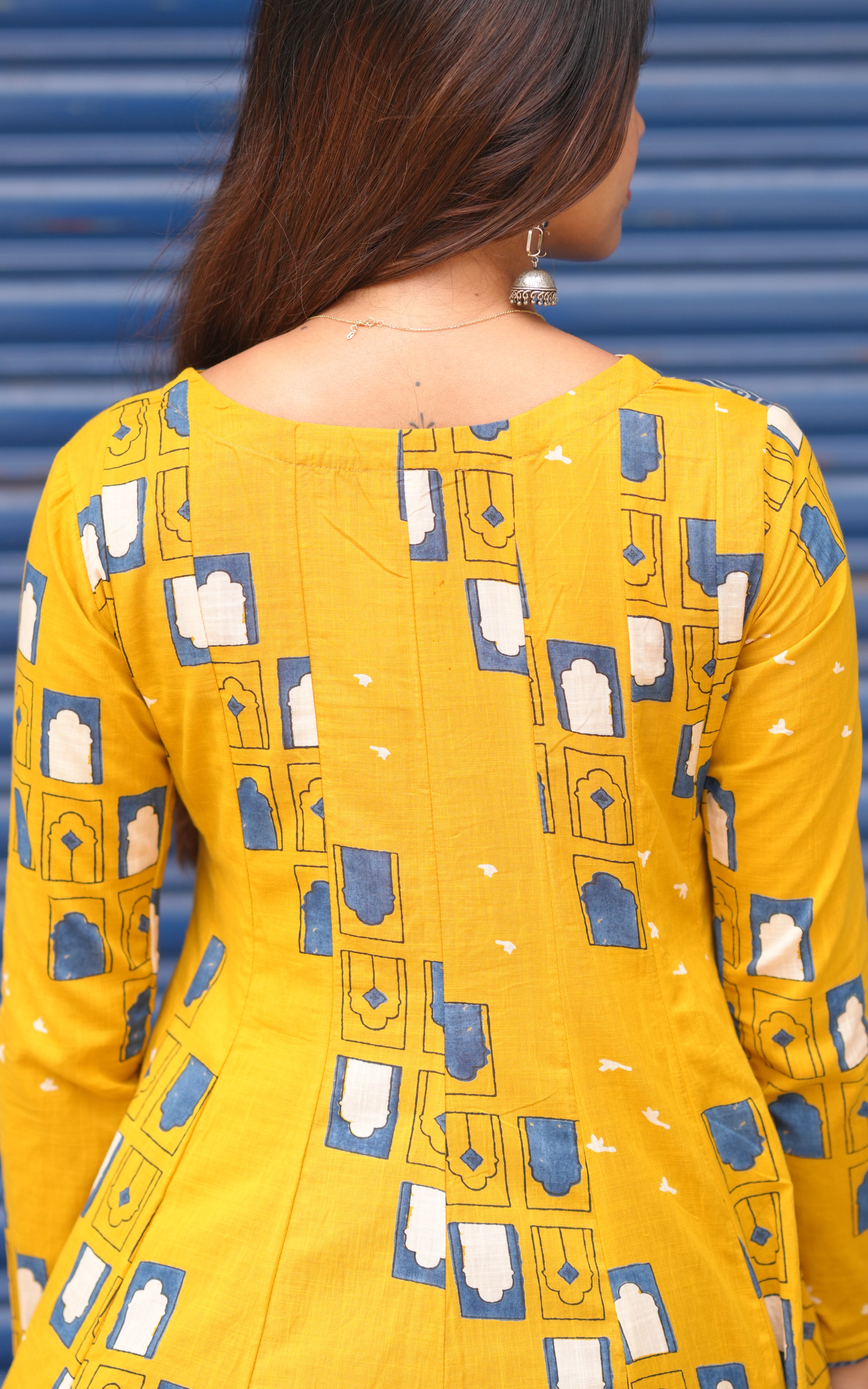 Blbina Mustard (Kurti+Dupatta)