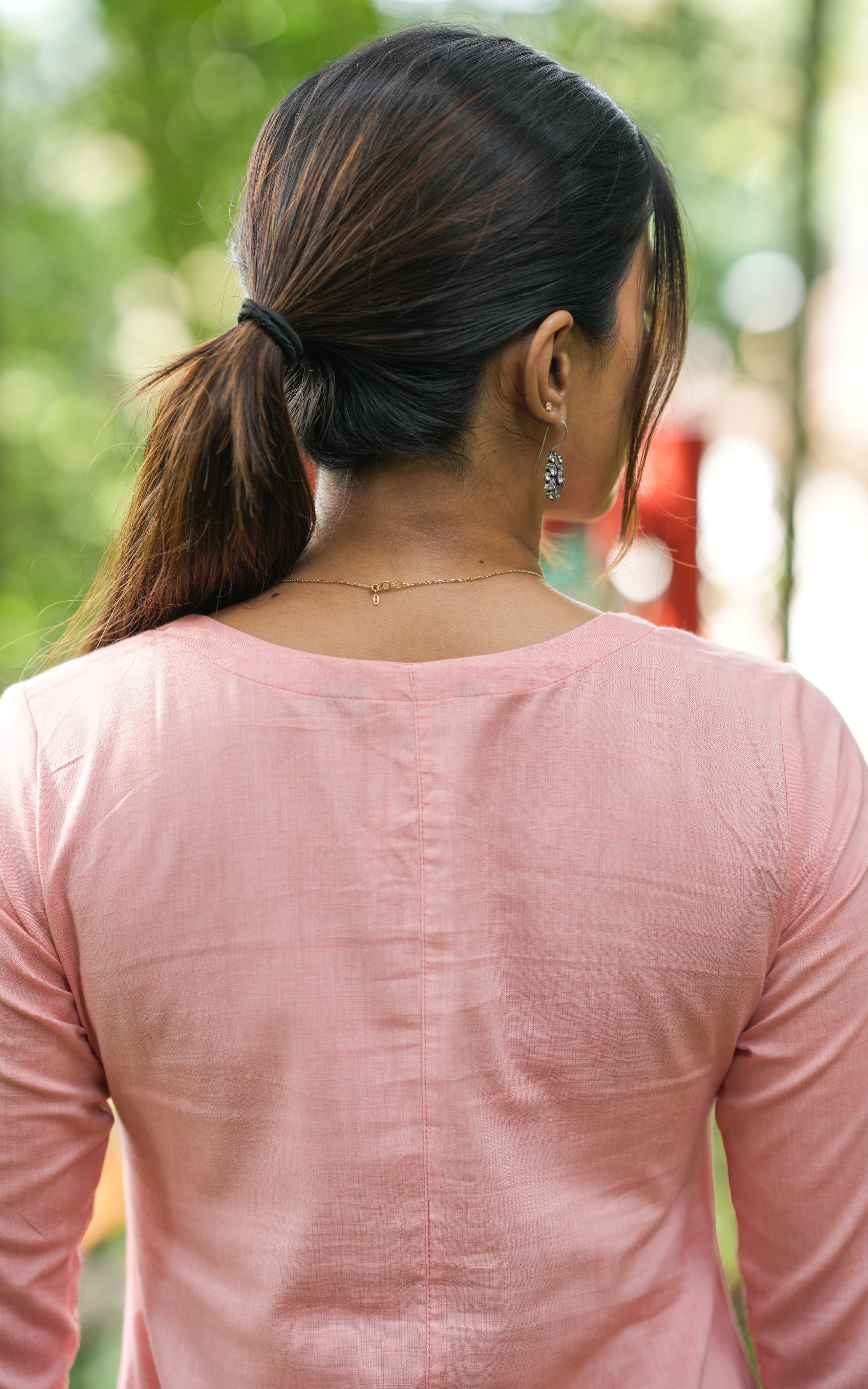 peach kurti