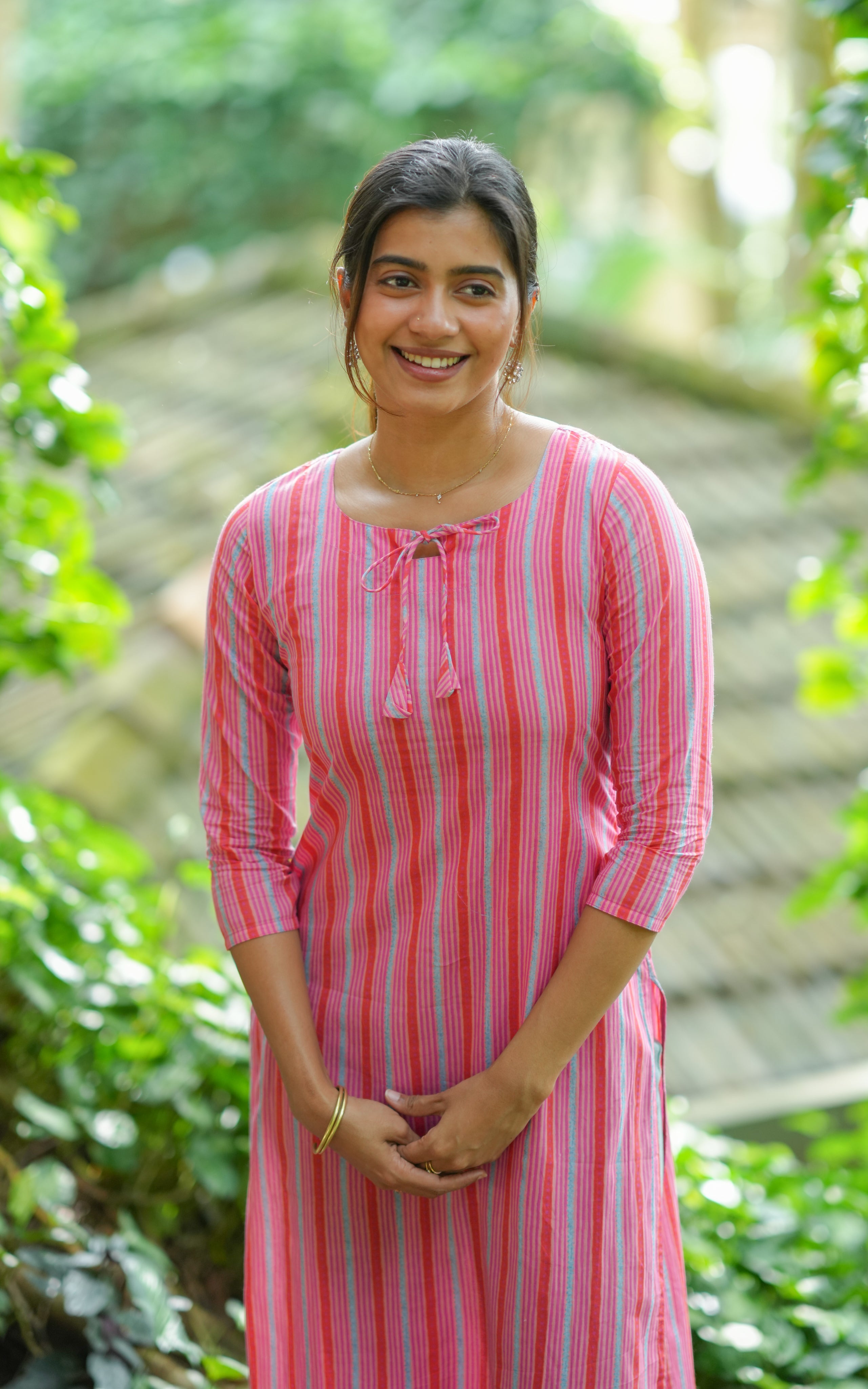 Straight kurti with side slits