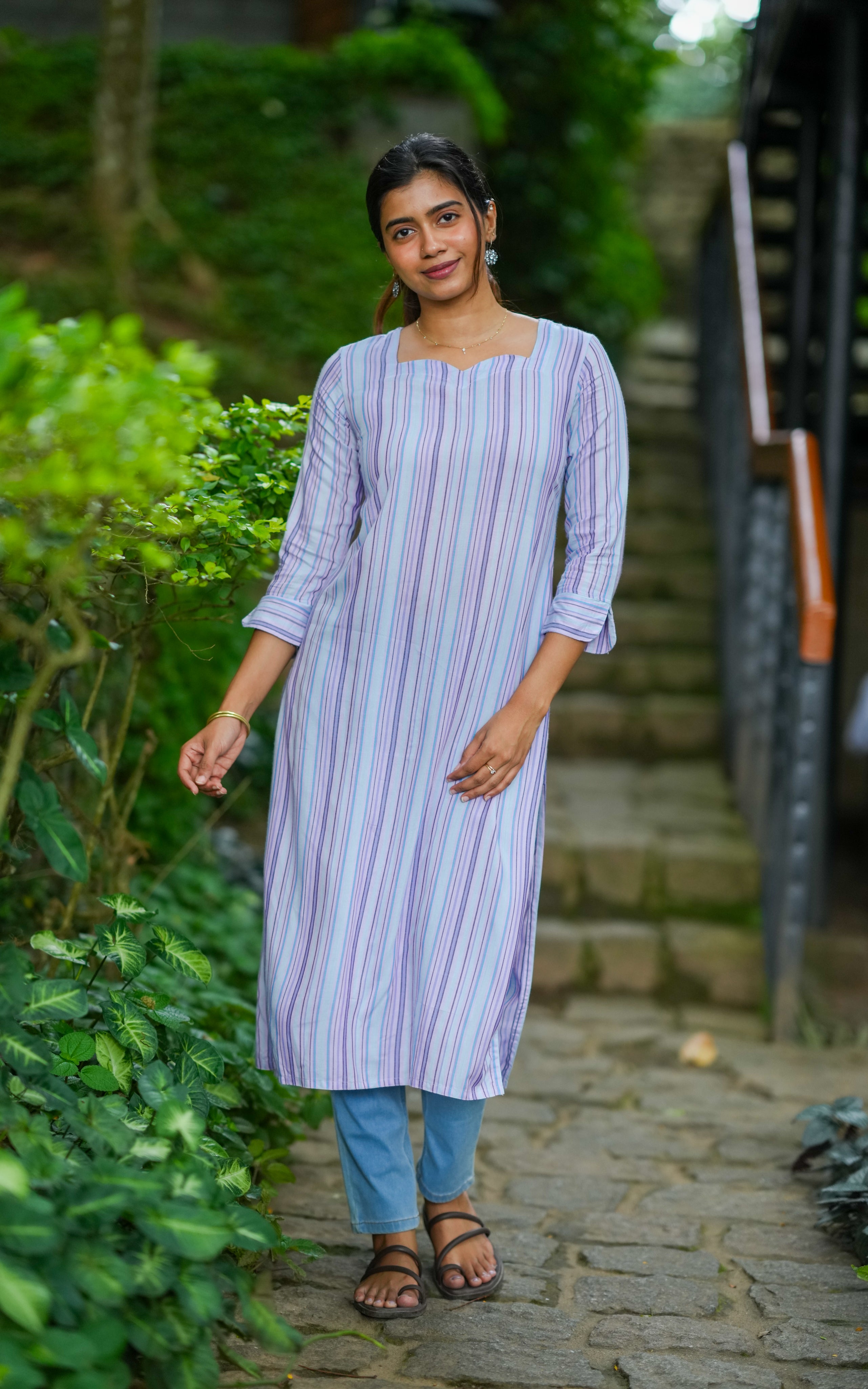  Straight-cut style for women who love sharp lines with comfort.